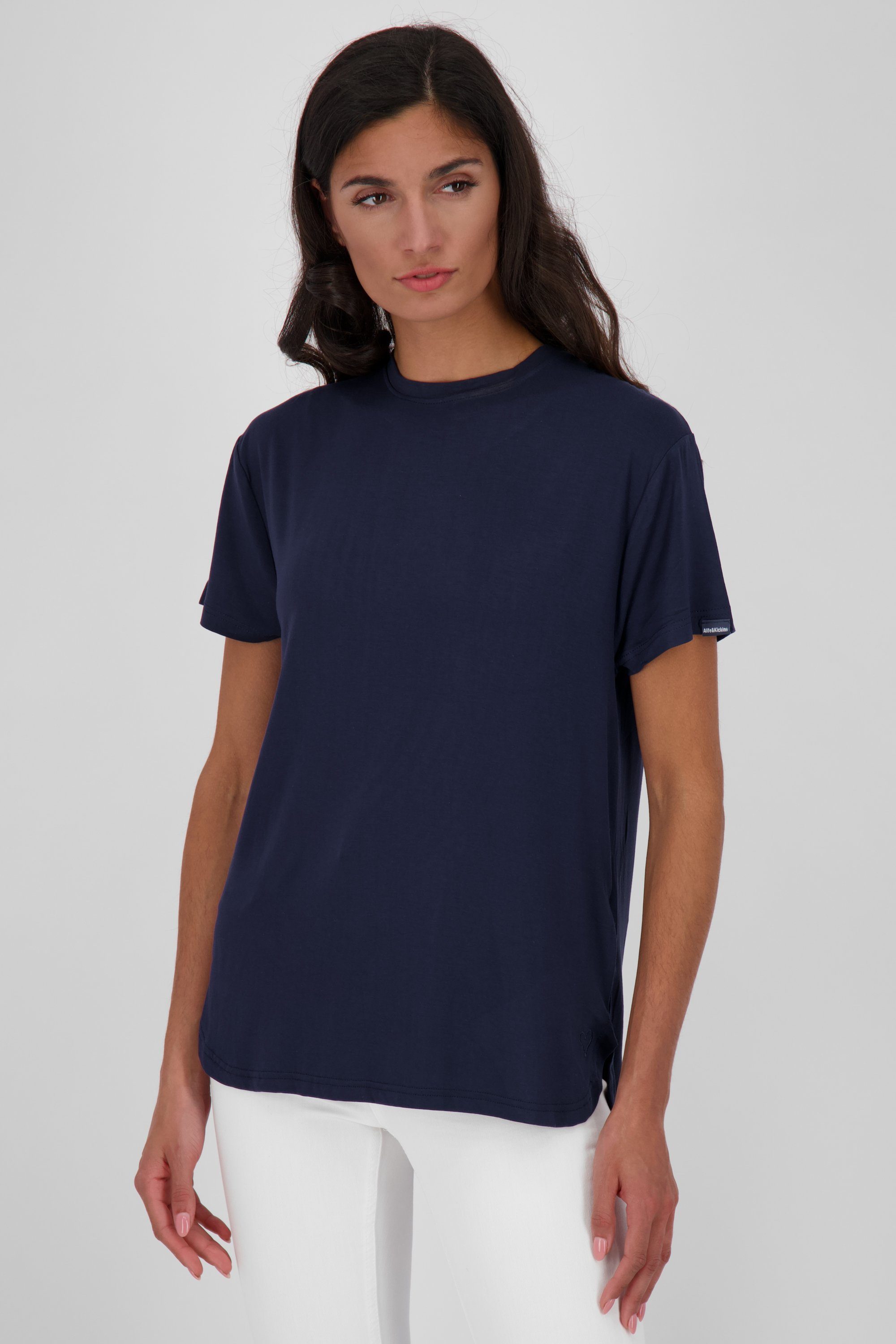 Alife & Kickin Rundhalsshirt HarperAK Shirt Damen Shirt marine | T-Shirts