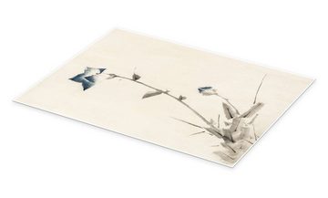 Posterlounge Poster Katsushika Hokusai, Herbstblumen, Wohnzimmer Japandi Malerei