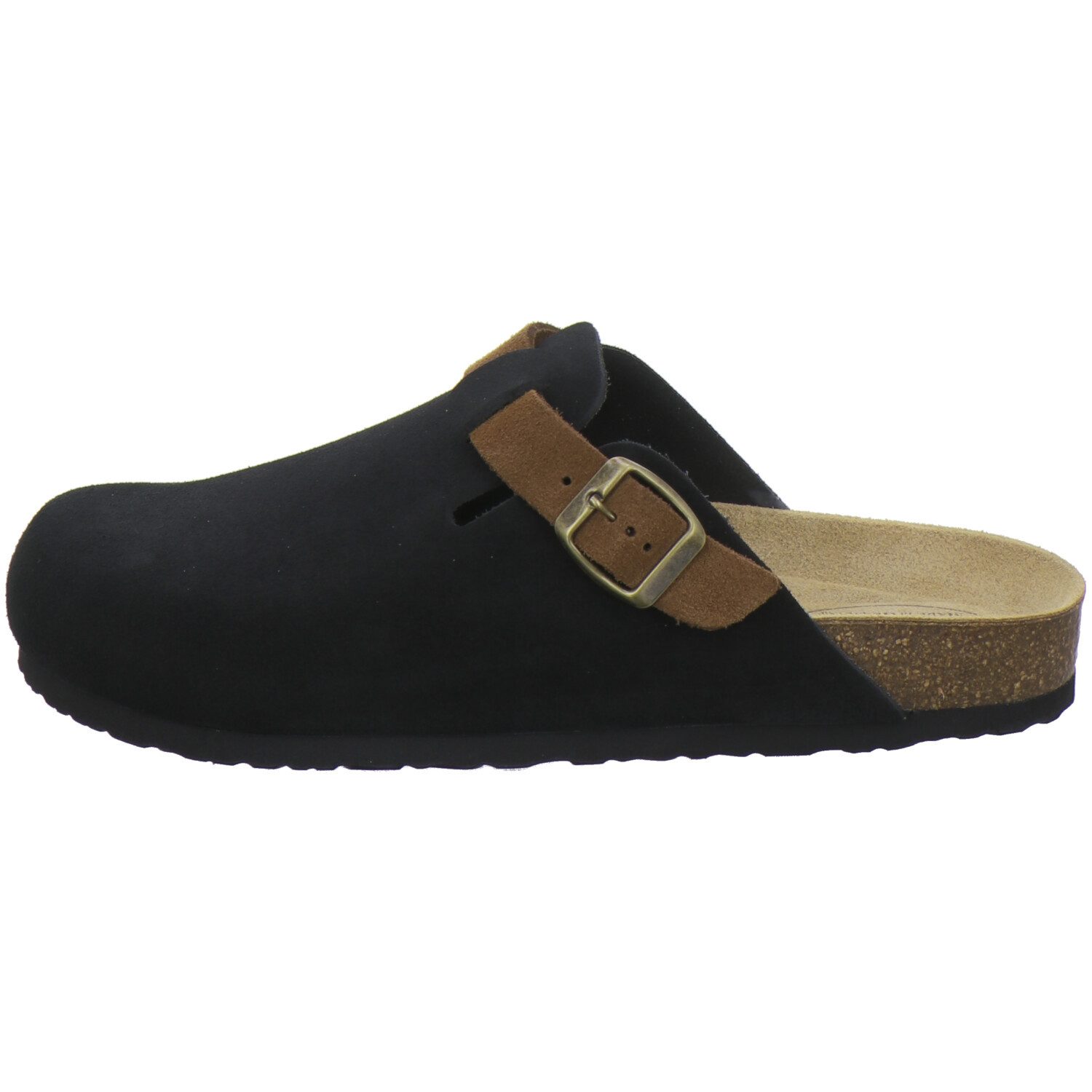 AFS-Schuhe 390020 Clogs Pantolette für Herren aus Leder mit Fußbett, Hausschuhe Made in Germany