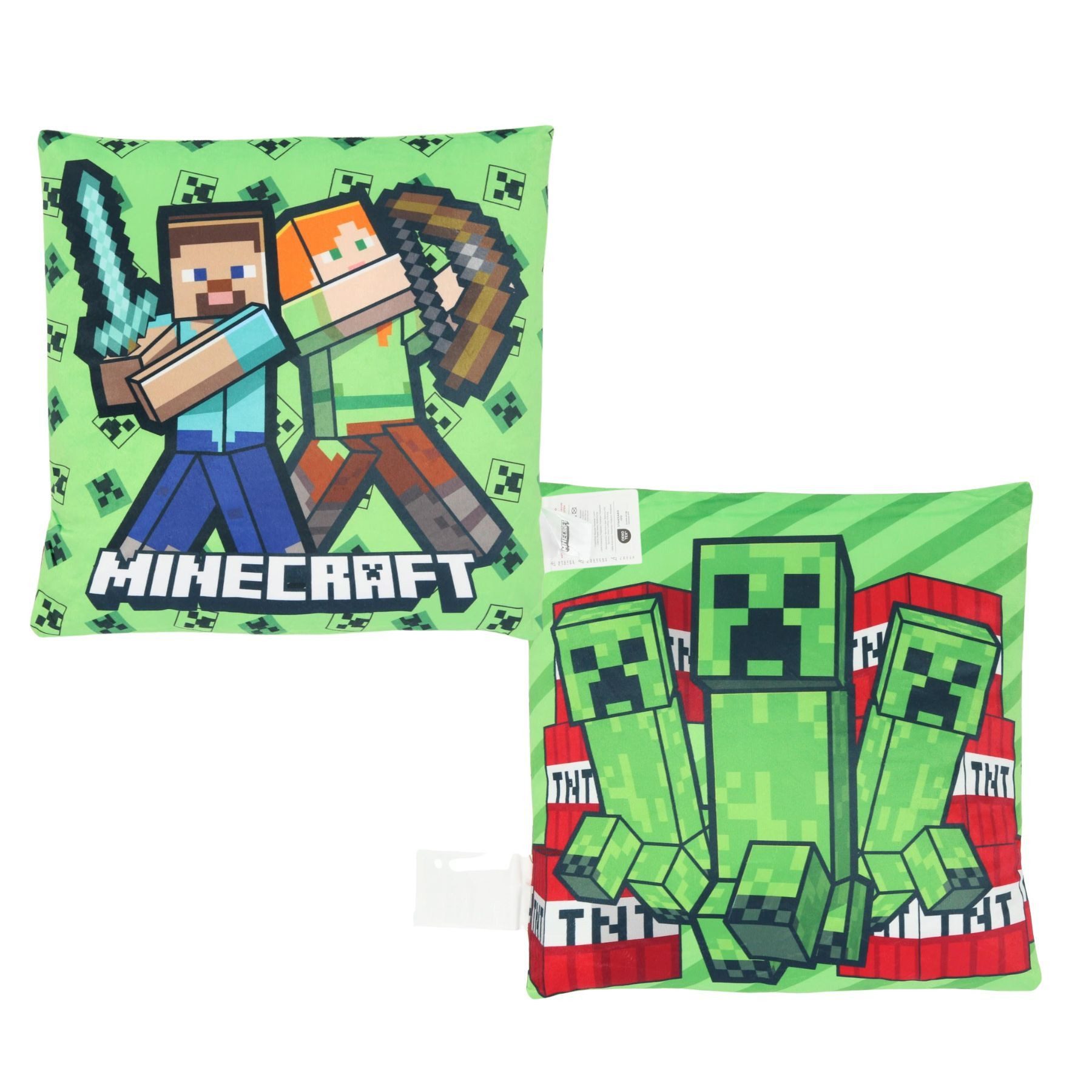 Textiel Trade B.V. Dekokissen Minecraft Kissen Weich 1-Stück 38x38 cm mit Serienmotiv