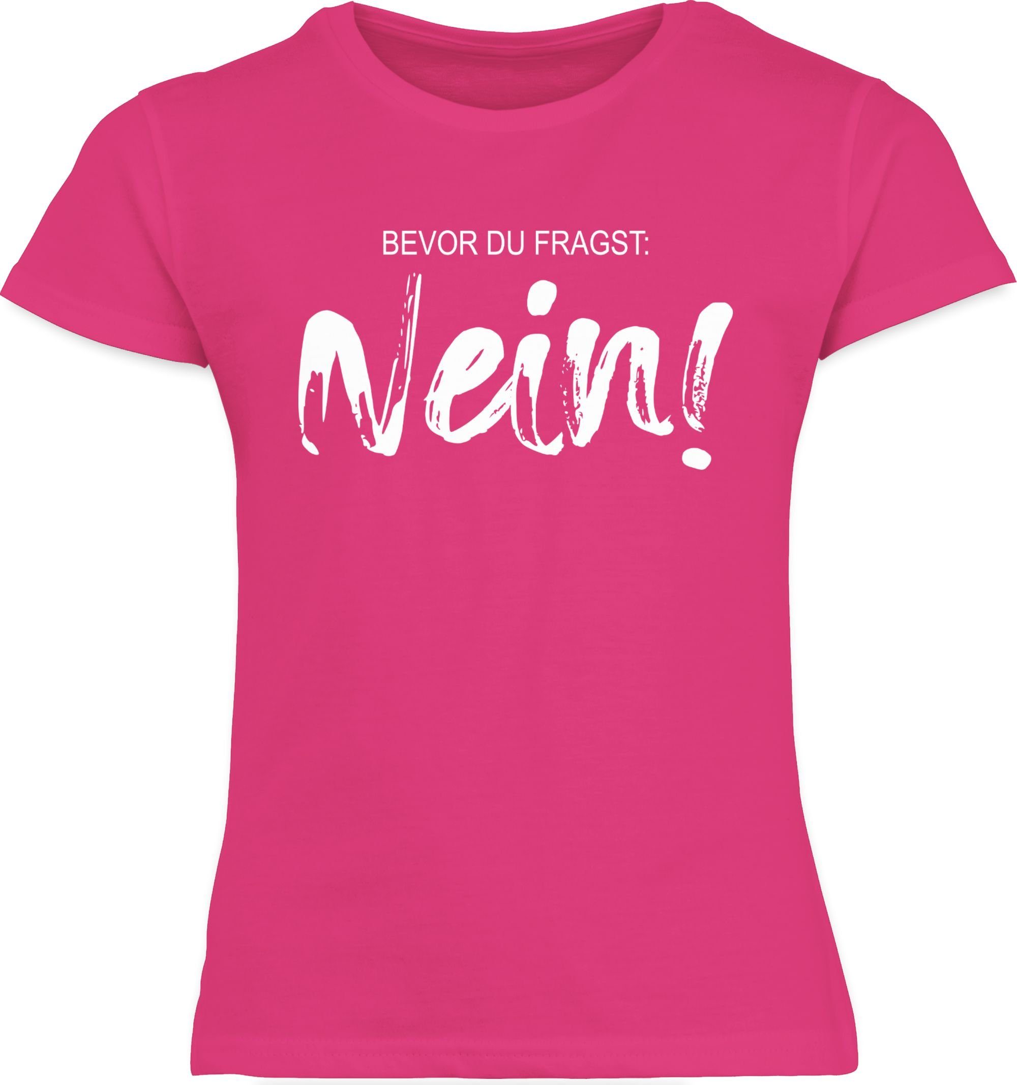 Shirtracer T-Shirt Bevor du fragst NEIN - Sarkasmus Ironie Spruch Geschenk Job Arbeit Wit Statement