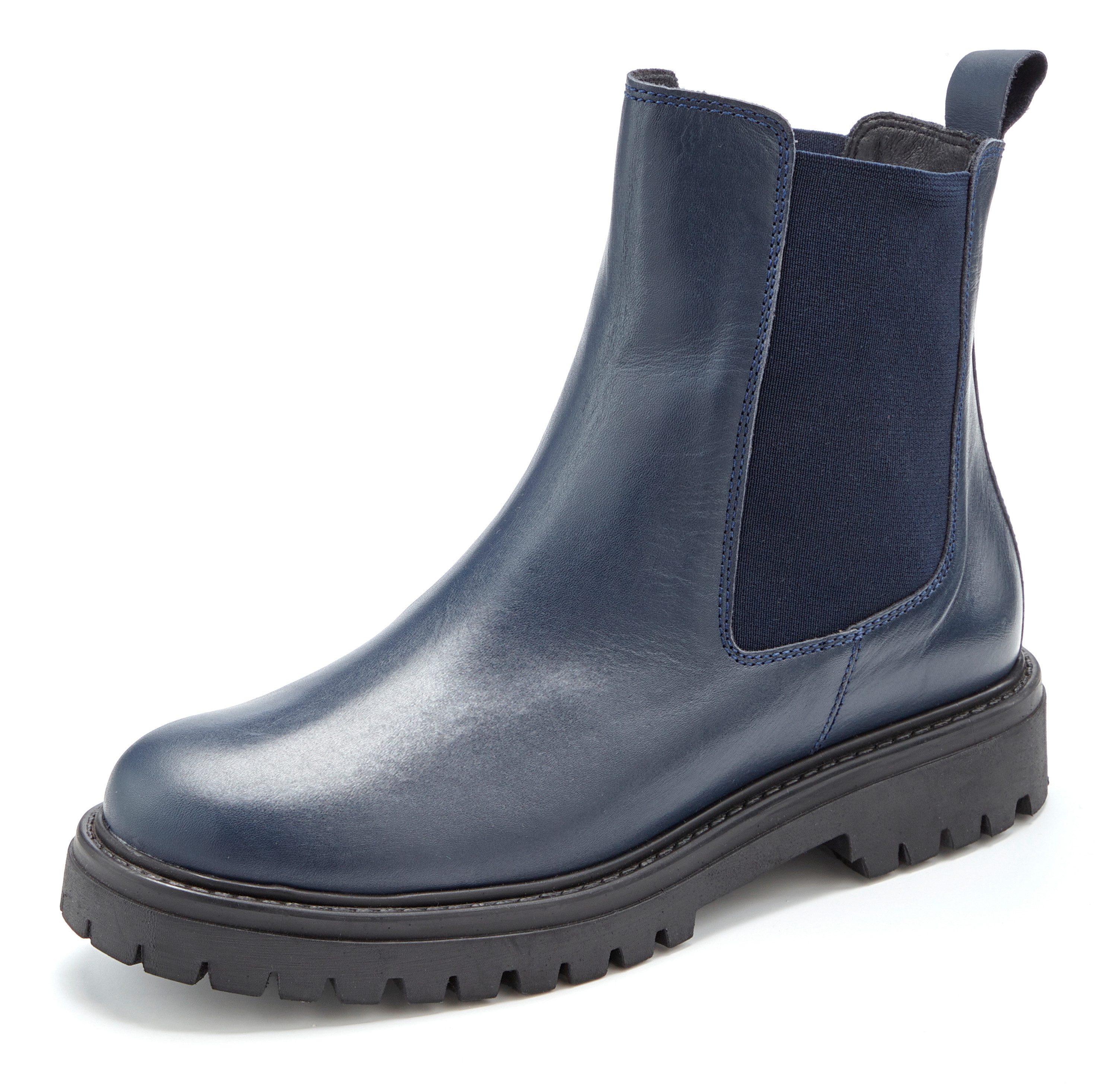 Elbsand Chelseaboots, Schlupfstiefel, Lederstiefelette, Sommerstiefelette Stiefelette NEU Bikerboots aus Leder mit Stretch-Einsätzen & leichter Profilsohle