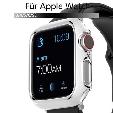 GelldG Uhrenetui Hülle mit Displayschutz kompatibel mit Apple Watch Series 7/6/SE/54321