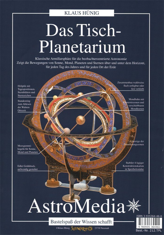 Astromedia Experimentierkasten Das Tisch-Planetarium