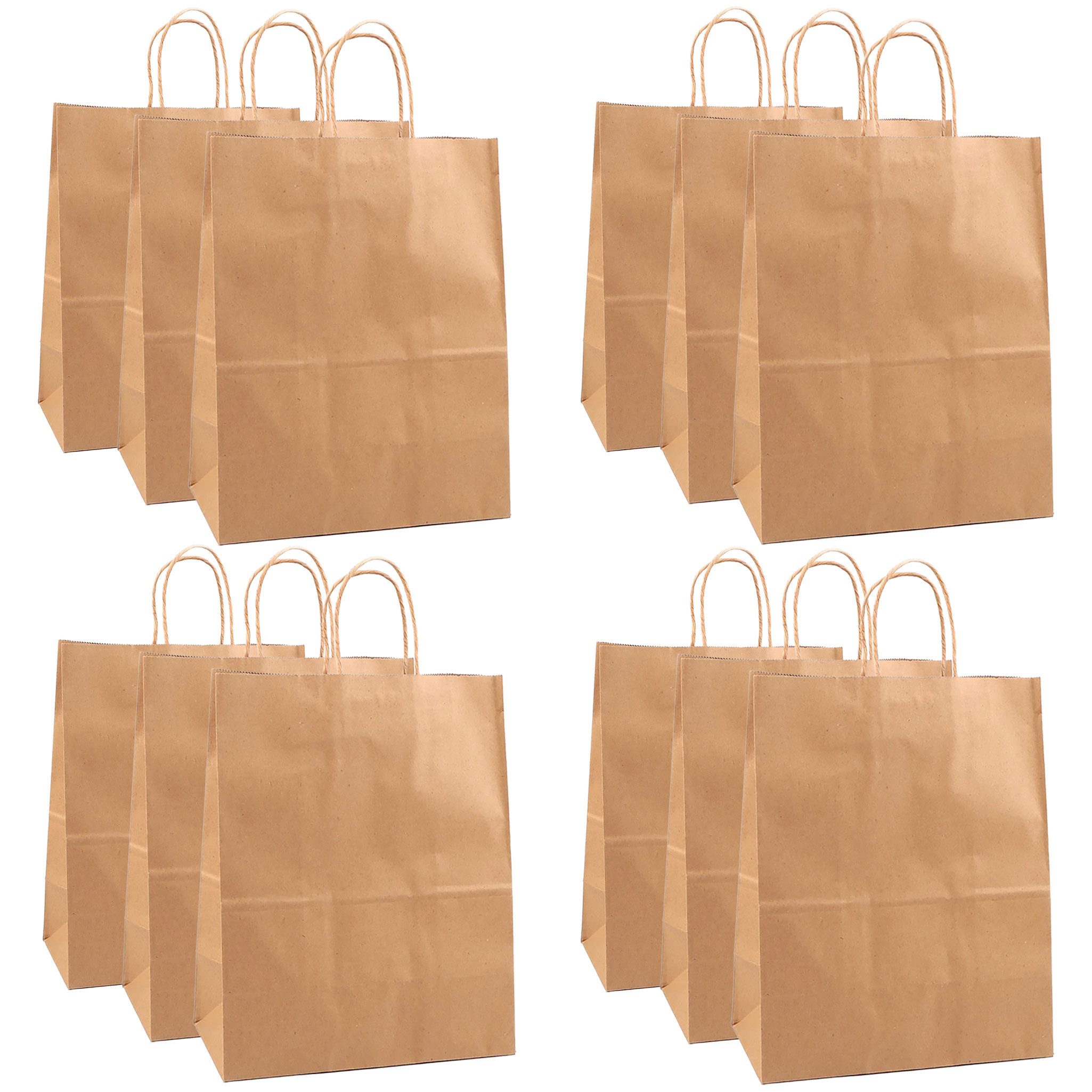 maDDma Упаковочная бумага 12 Geschenktasche aus Бумага mit Griffen 31x42x12cm Бумагаtüten, Rechteckig