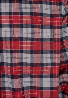 URBAN CLASSICS Langarmhemd Urban Classics Herren Plaid Cotton Shirt (1-tlg)