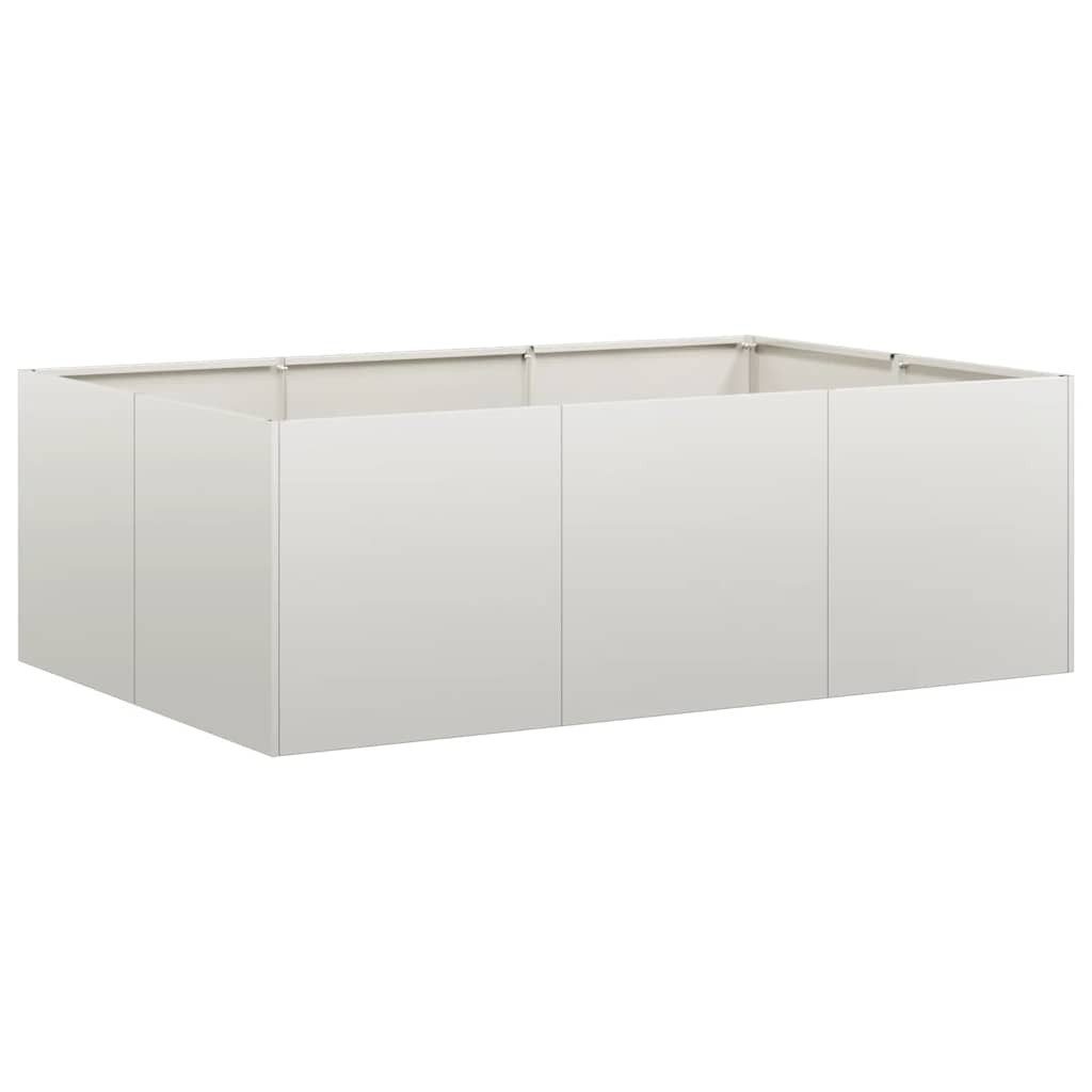 vidaXL Blumentopf Pflanzkübel 120x80x40 cm Edelstahl (1 St)