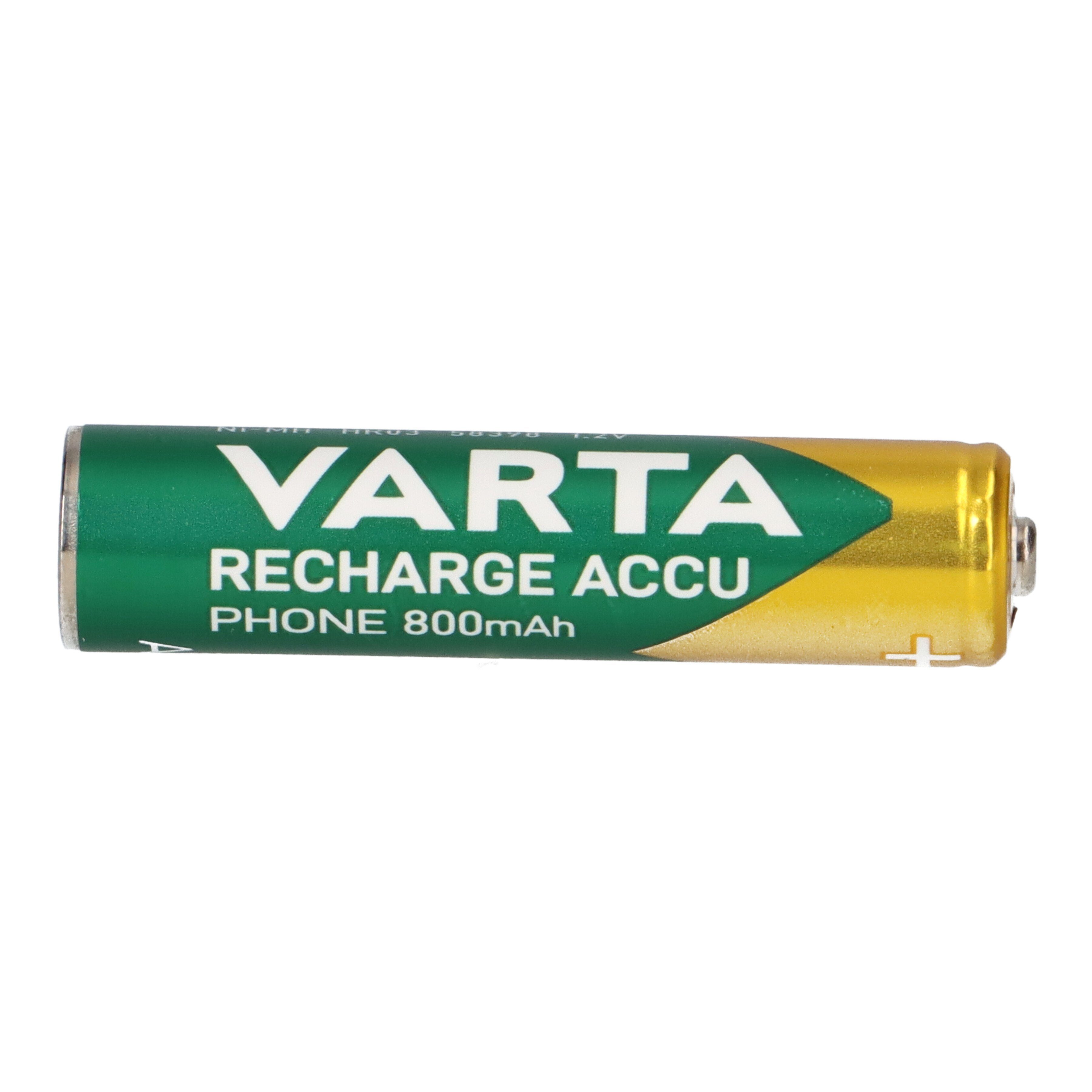 VARTA 2x Akku AAA 1,2V 800mAh kompatibel Siemens Gigaset AS300A C430 Akku