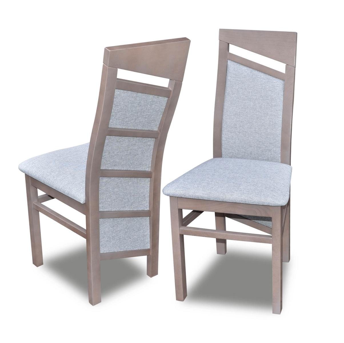 JVmoebel Stuhl, Massivholz Stuhl Esszimmerstuhl Designer Textil Stuhl Stühle Esszimmerstühle K61