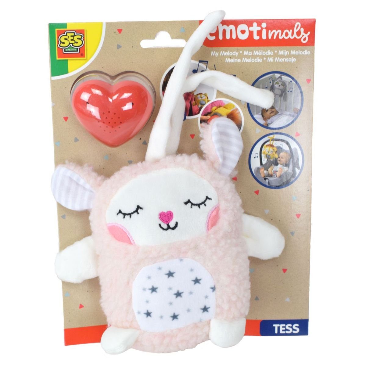 SES Creative Kuscheltier SES Creative 14466 Meine Melodie-Tess mit Besprechbarem Soundmodul