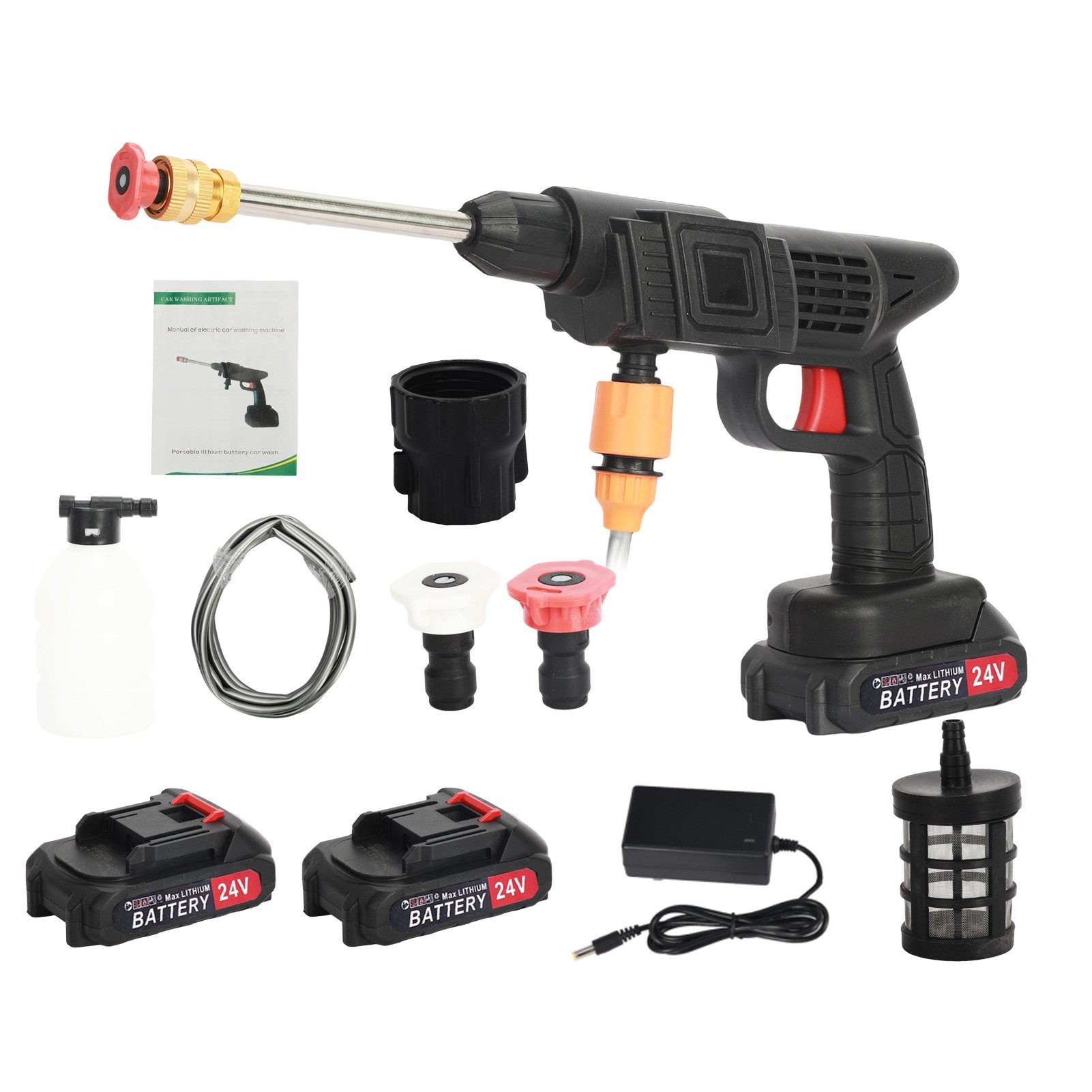 Hochdruckreiniger Hochdruckreiniger Multifunktionsdüse 24V Druckreiniger Kit für Auto