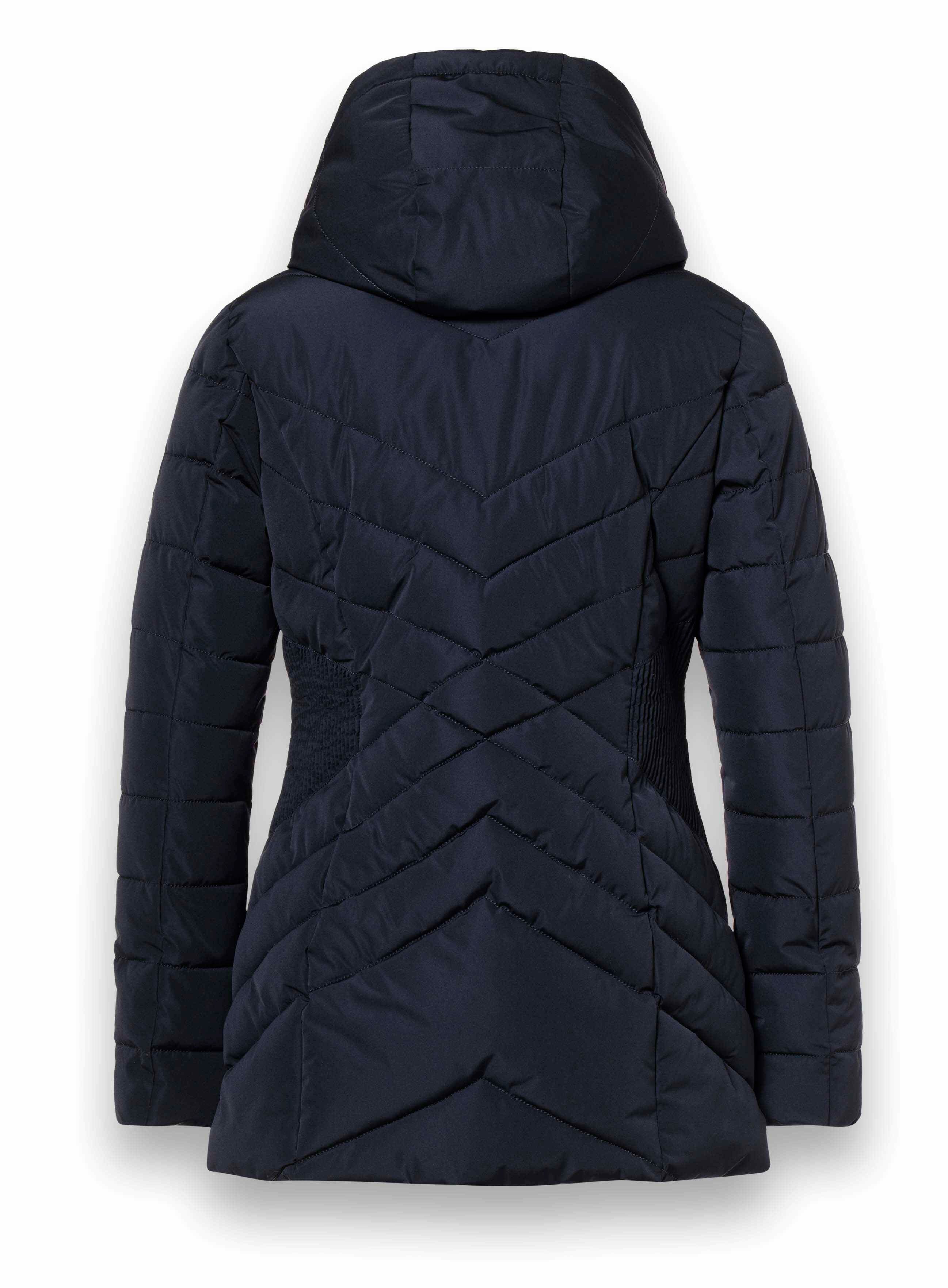 District Winterjacke Workout mit Kapuze (Mantel, wasserabweisend) navyblau Damen