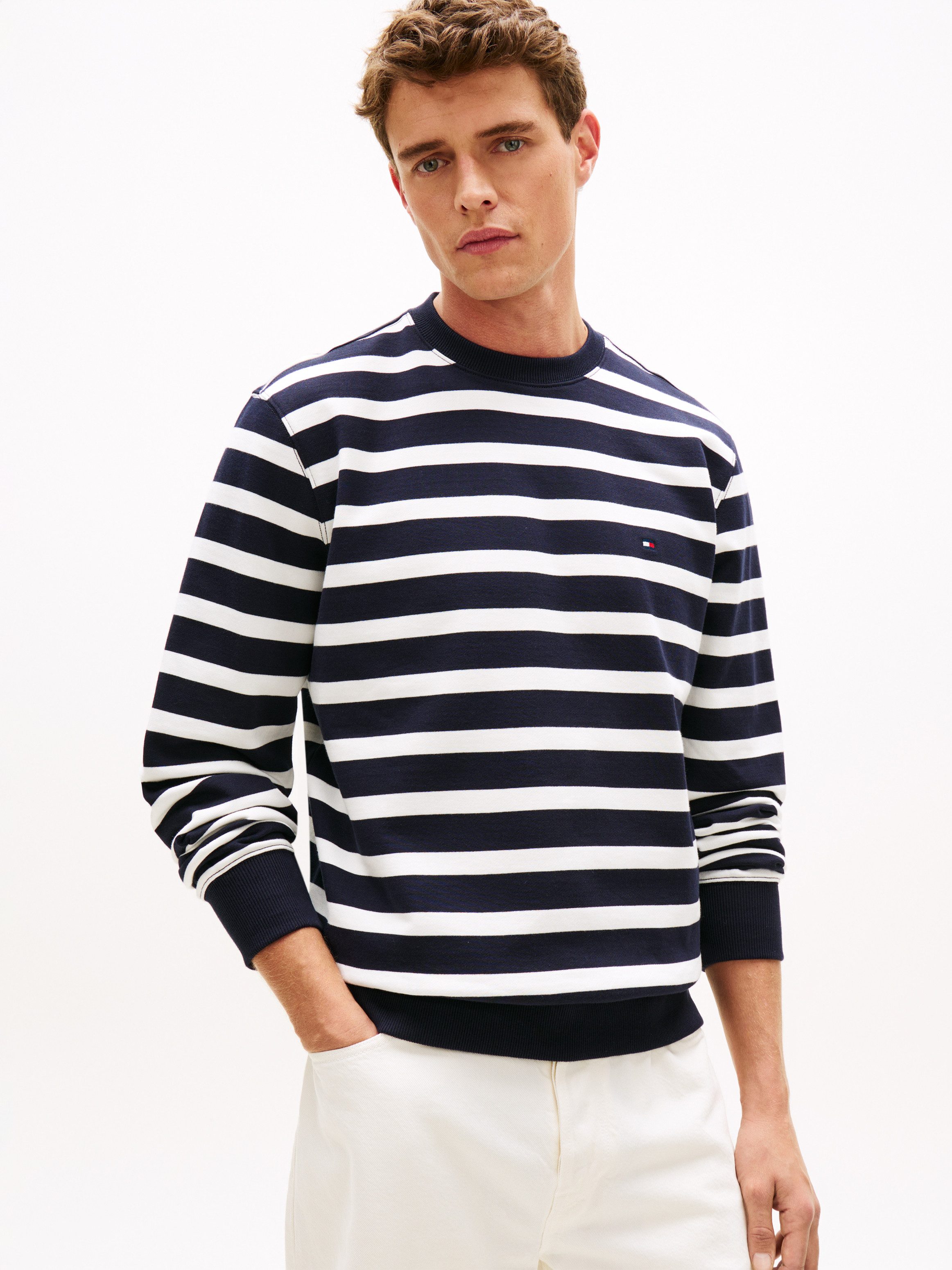 Tommy Hilfiger Sweatshirt TERRY BLOCK Regular fit mit Rundhalsausschnitt günstig online kaufen