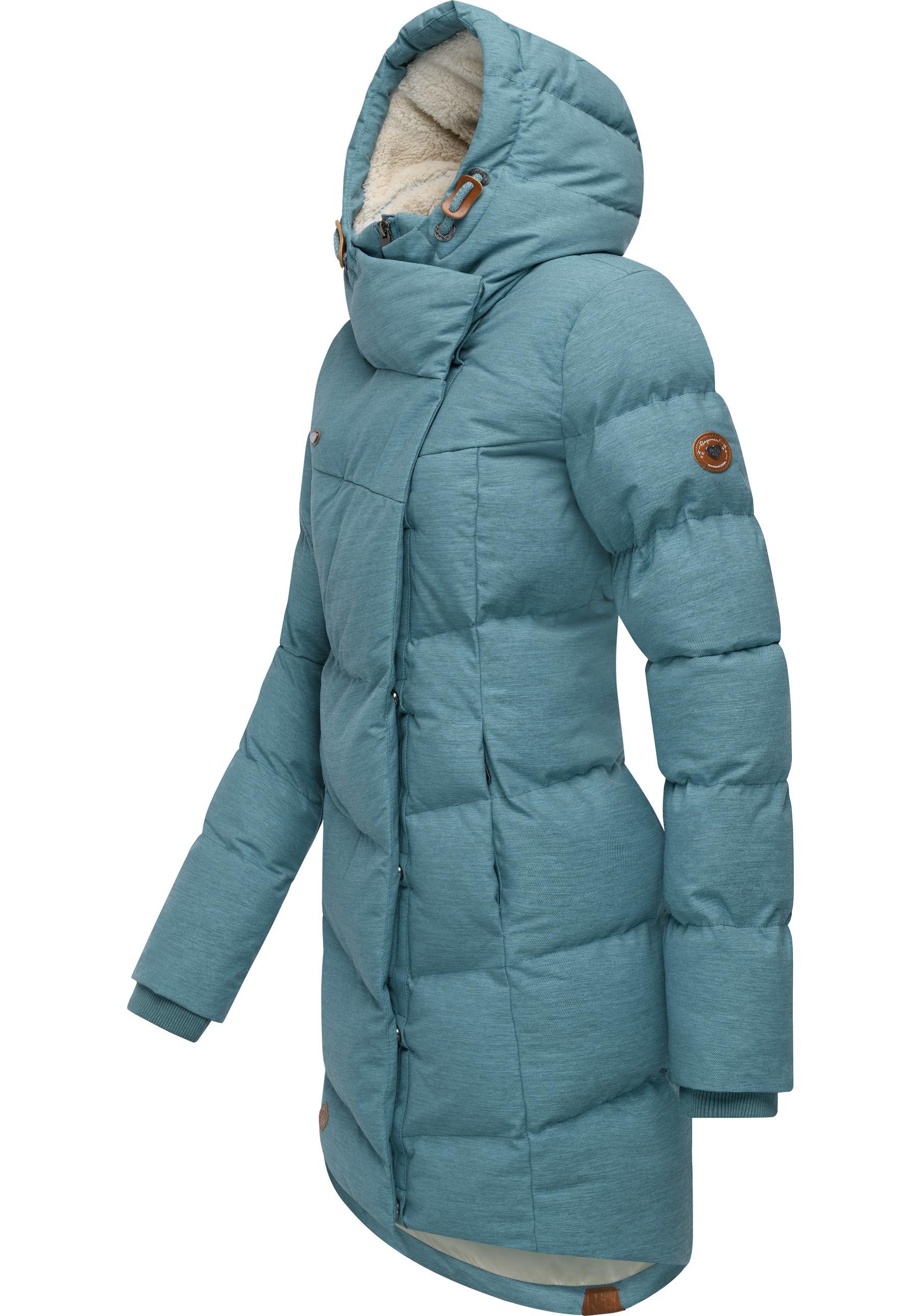 Ragwear Wintermantel Pavla stylischer Winterparka mit Teddyfutter und Kapuze – Bild 2 von 5