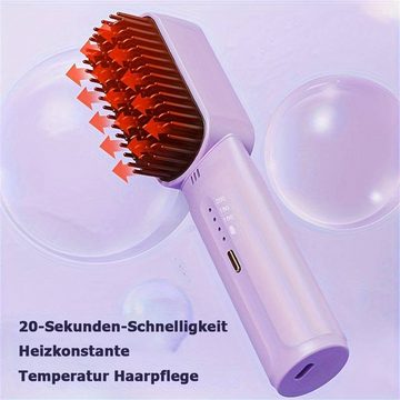 Bifurcation Haarkamm Mini wiederaufladbarer Haarglättungskamm, tragbar und modisch, (1 tlg)