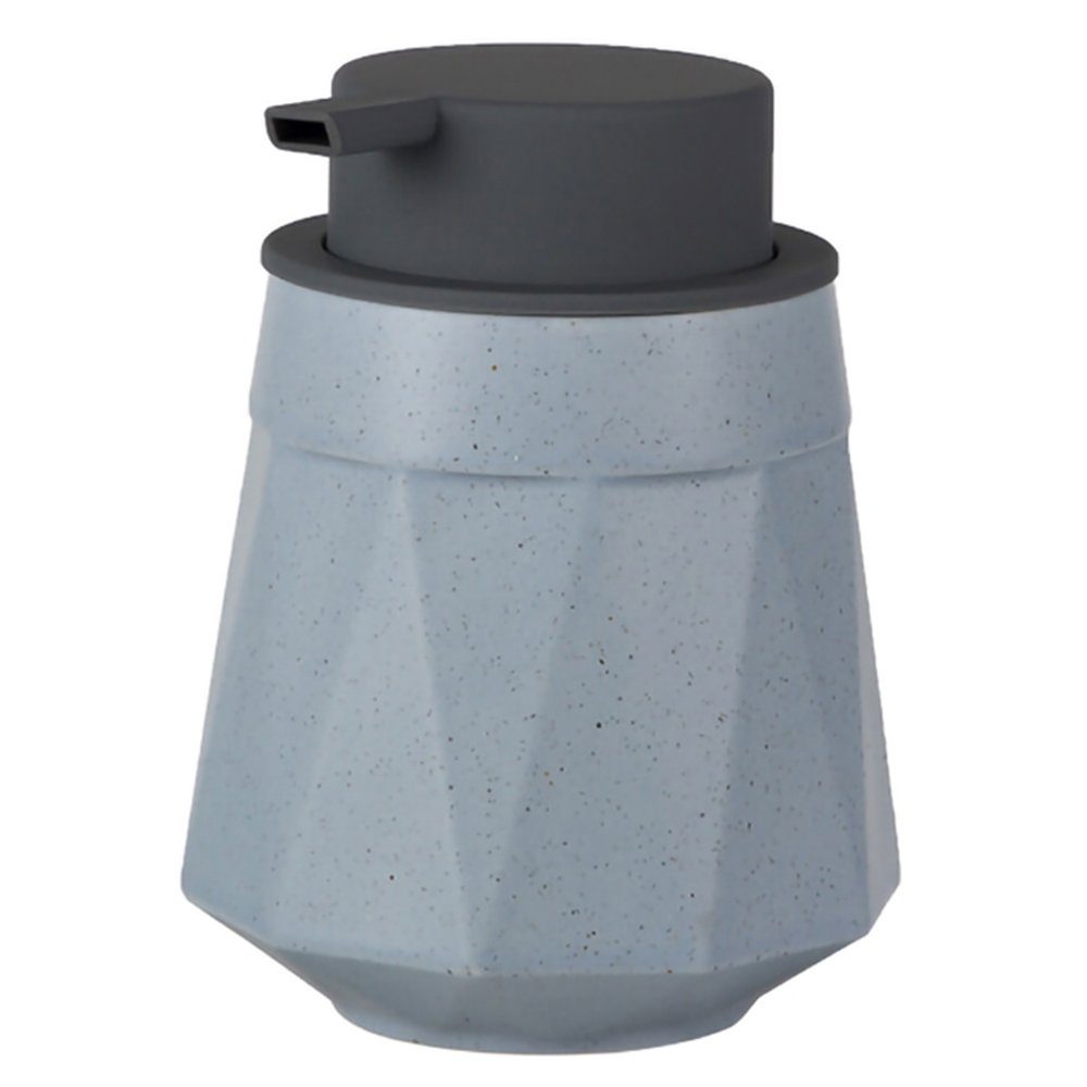 GelldG Dispenser Seifenspender Soap Seifenspender, Blau 400ml Keramik Spülmittelspender,