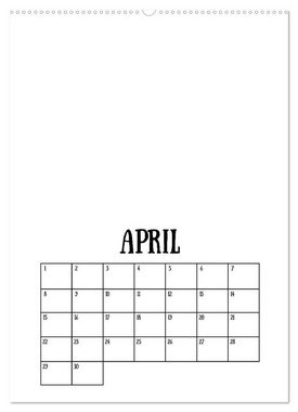 CALVENDO Wandkalender DIY Bastel-Kalender zum Selbstgestalten -immerwährend hochkant weiß- (Premium, hochwertiger DIN A2 Wandkalender 2023, Kunstdruck in Hochglanz)