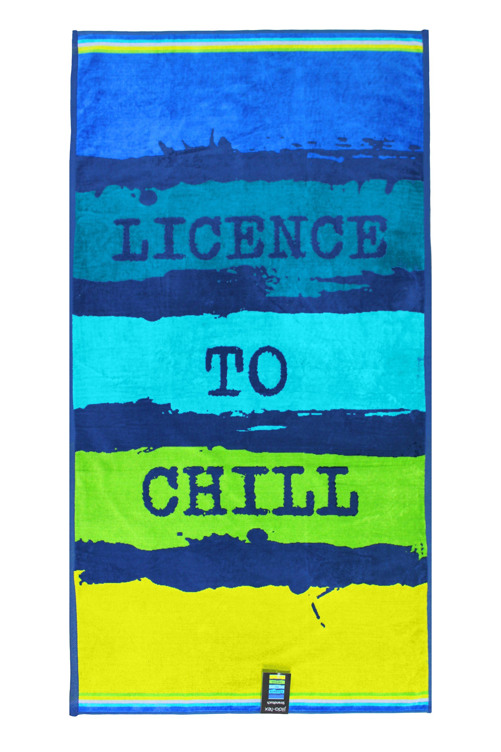 jilda-tex Strandtuch, (1-St), weiche Frottee-Veloursqualität günstig online kaufen