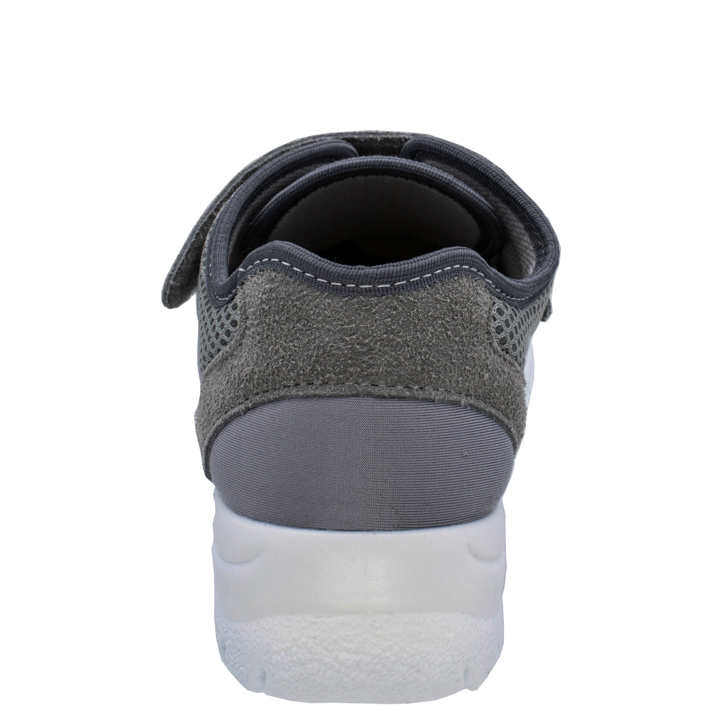 Klettschuh grau Mesh, H Fischer-Markenschuh Ortho aus Microtex, Weite Aktiv