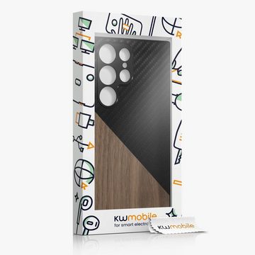 kwmobile Handyhülle Hülle für Samsung Galaxy S23 Ultra, Holz Handy Schutzcase - Handy Case Schutzhülle - Smartphone Cover