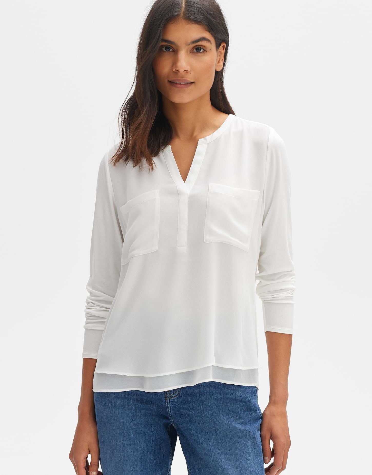 OPUS Shirtbluse OPUS Shirtbluse Forano gerader Schnitt