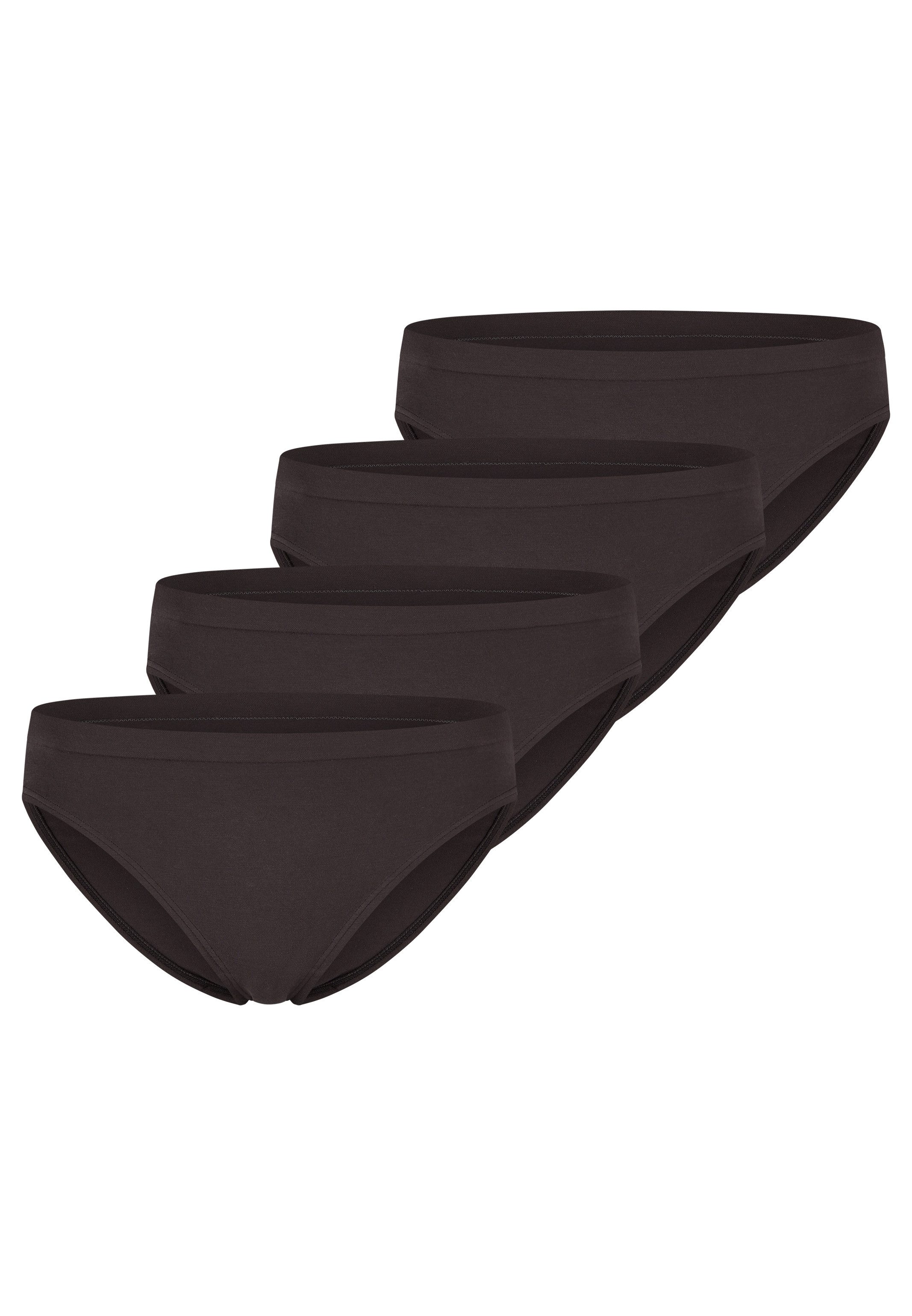 sloggi Bikinislip 4er Pack GO Sense (Spar-Set, 4-St) Slip - Nahtlos - High leg Slip im modernen puristischen Design
