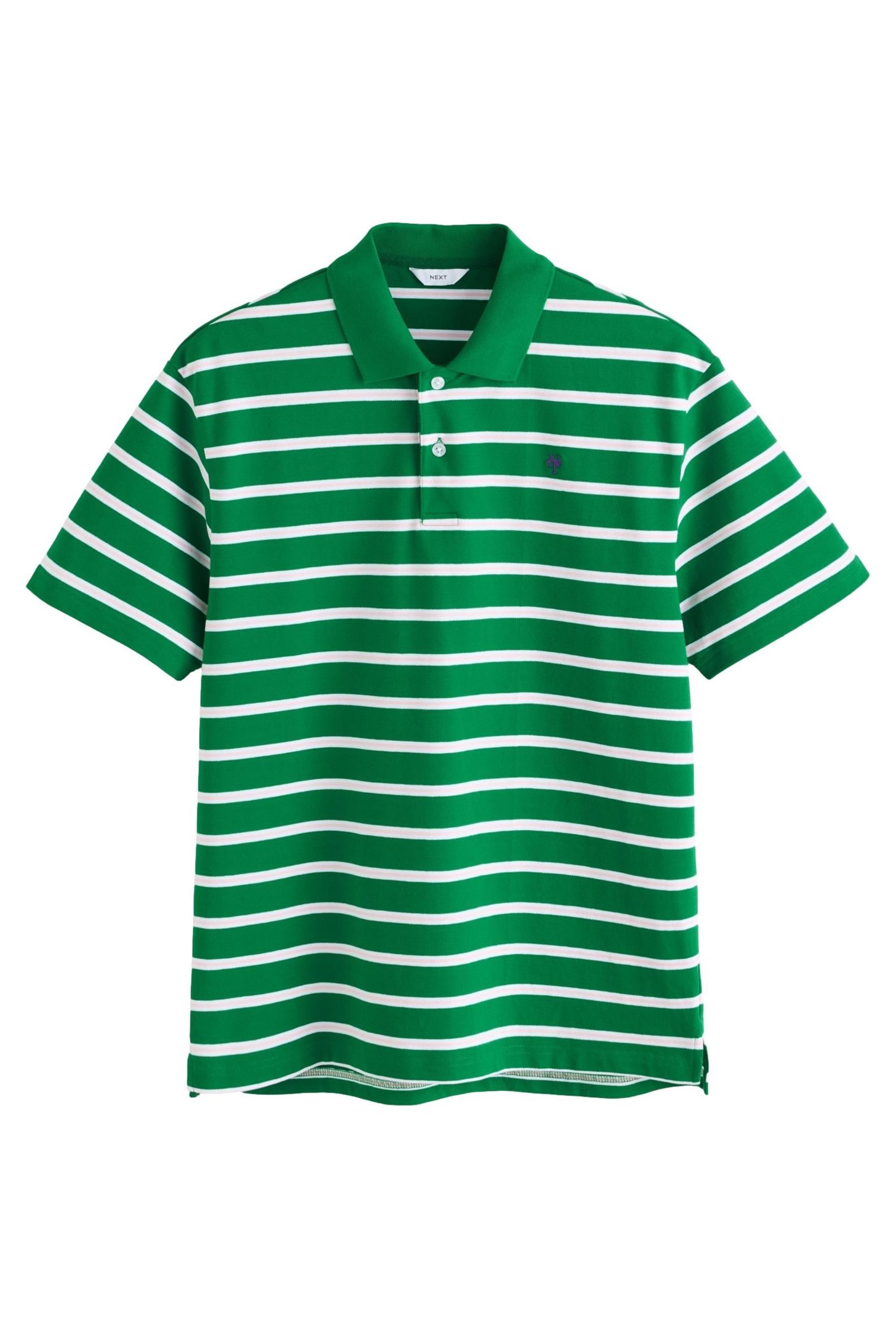 Poloshirt Poloshirt mit horizontalen Streifen