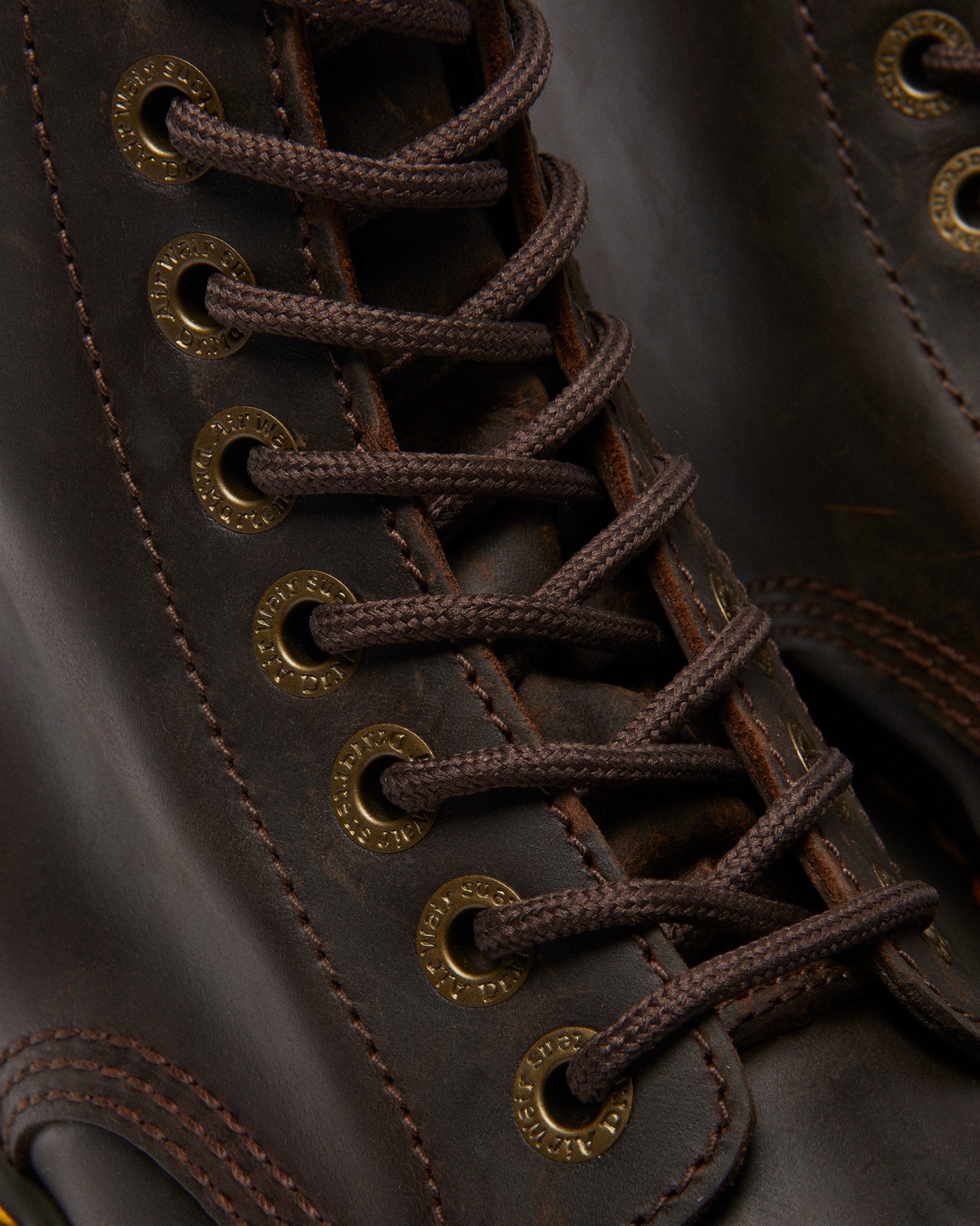 DR. MARTENS Sinclair Orleans Leder Plateaustiefel Schnürboots Schlupfboots mit Vorder-Reißverschluss, Zierschnürung, Plateausohle