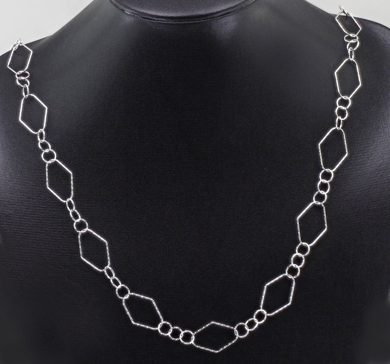 Der Kettenmacher Silberkette 925 Silber URAN-80S Damen Halskette, diamantiert