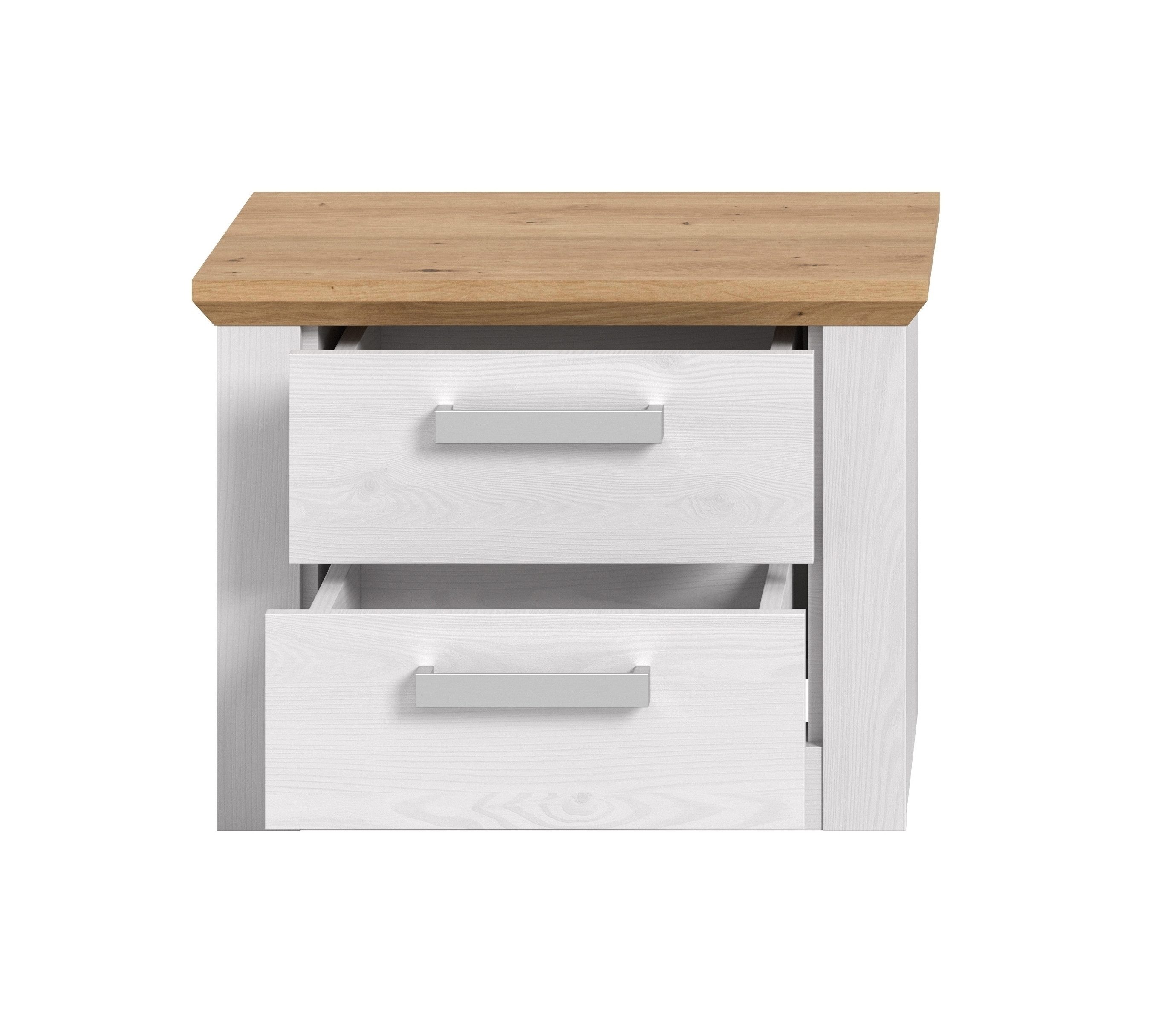 freiraum Nachtkommode Verona, in Sibiu Lärche, Spannplatte/MDF - 56x43x39cm (BxHxT)