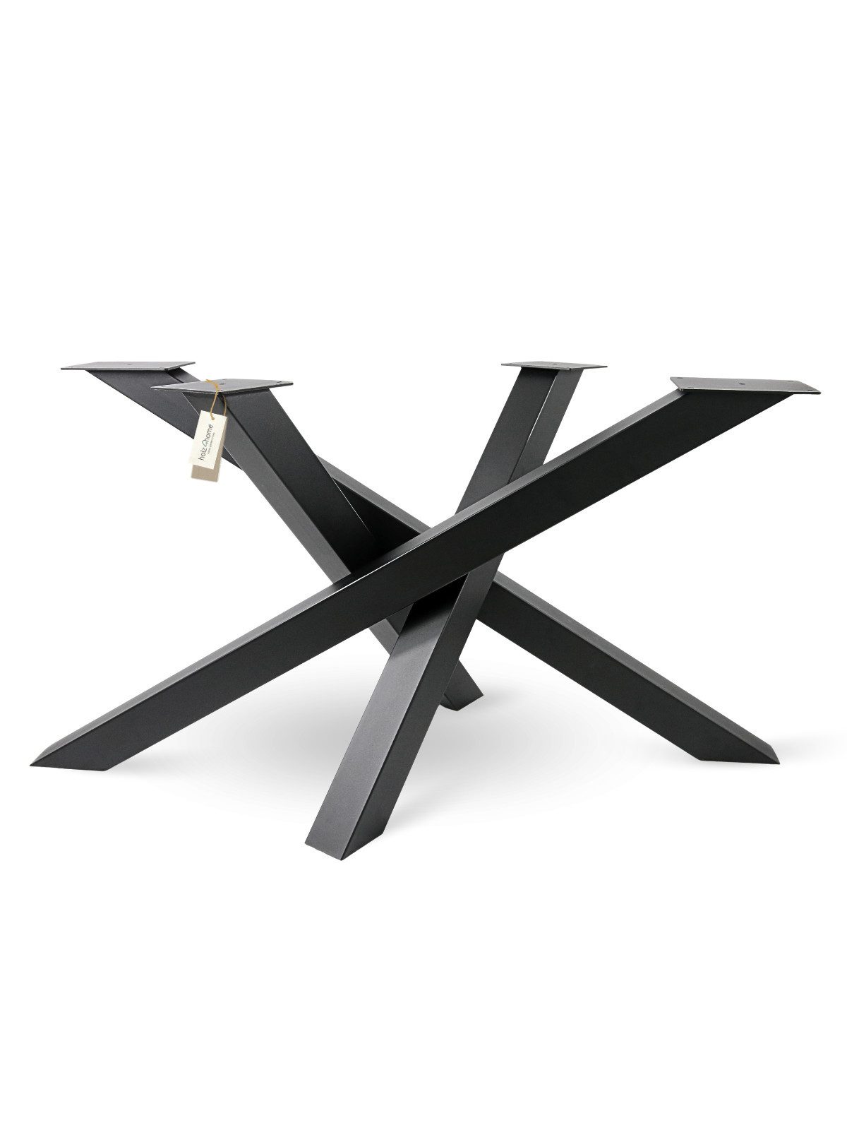 holz4home® Tischgestell Tischbeine aus Metall I Schwerlast Gestell Schwarz günstig online kaufen