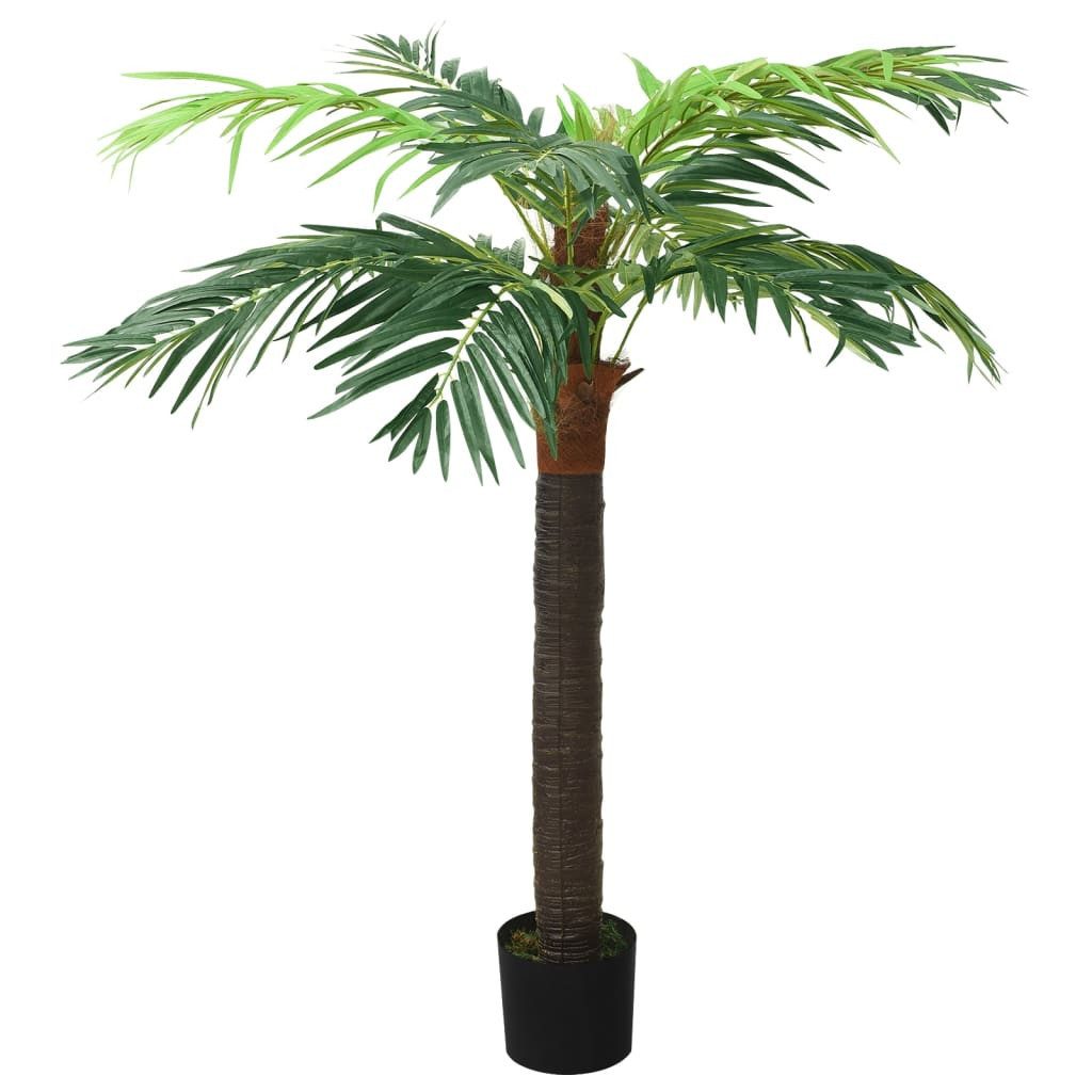 Künstliche Zimmerpflanze Künstliche Palme Phönix mit Topf 190 cm Grün Pflanze realistisch echt