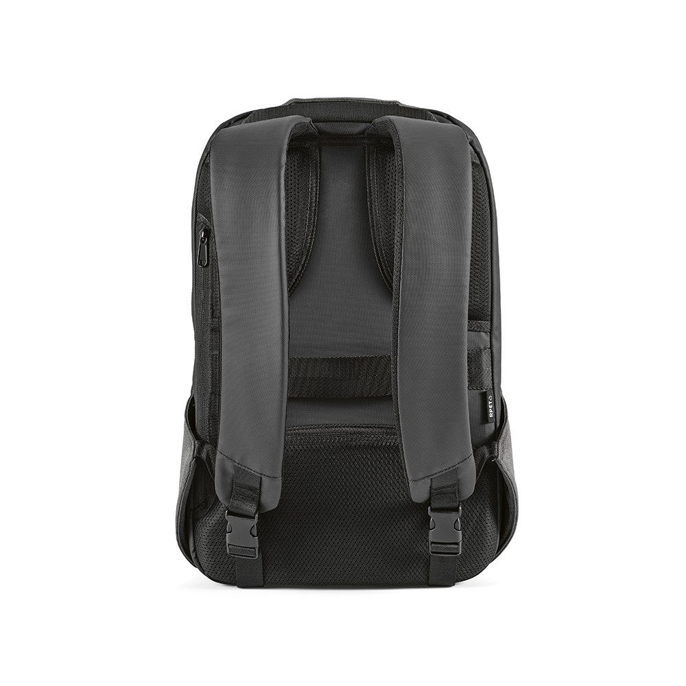 CABBEL Rucksack Rucksack 20L Laptop 17 Zoll wasserdicht rPET Trolley nachhaltig robust (Rucksack, 1-tlg., Einzelartikel), Dunkelgrau, recyceltes Polyester, gepolstert, ergonomisch