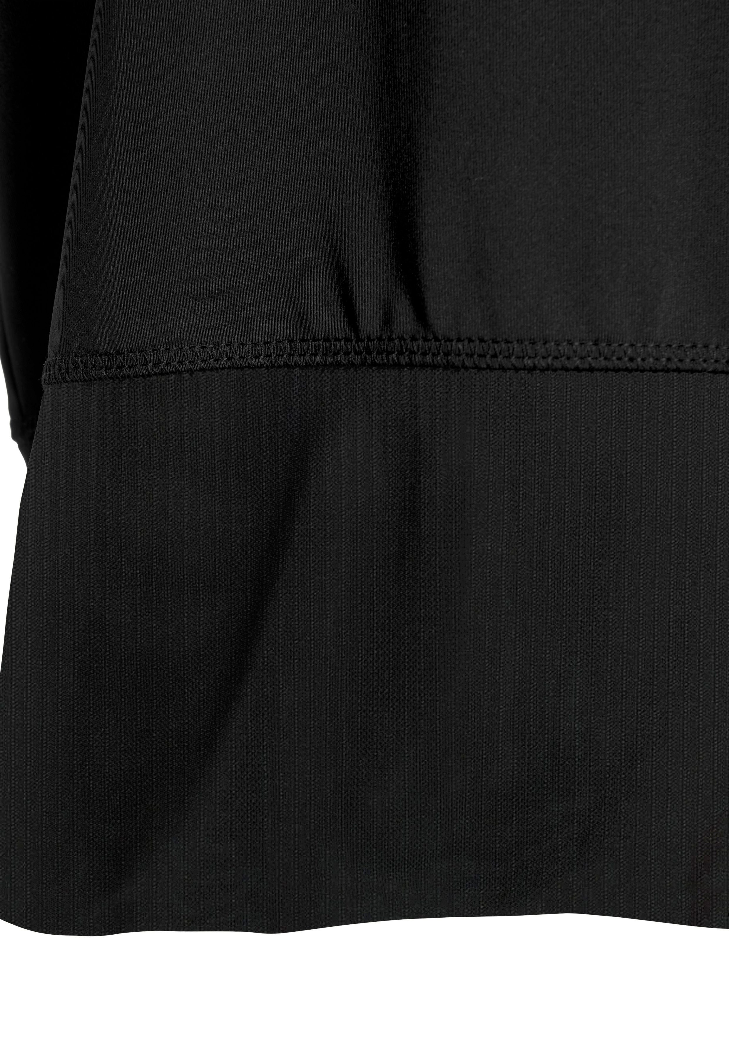 LASCANA ACTIVE Kurzarmshirt Tropical mit breitem Rippeinsatz