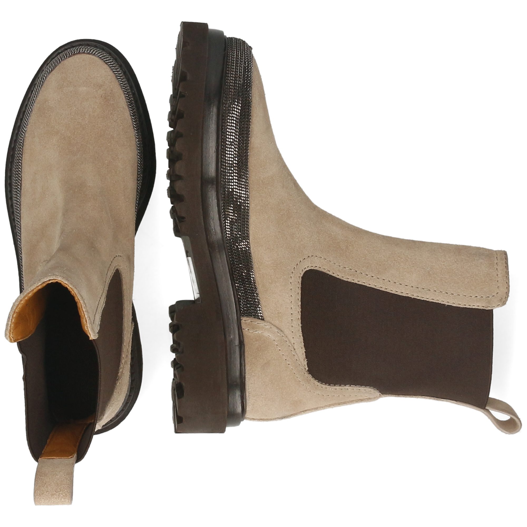 Melvin & Hamilton Leonie 27 Leder-Chelsea Boots für Damen Stiefelette Plateausohlen, Echtes Leder