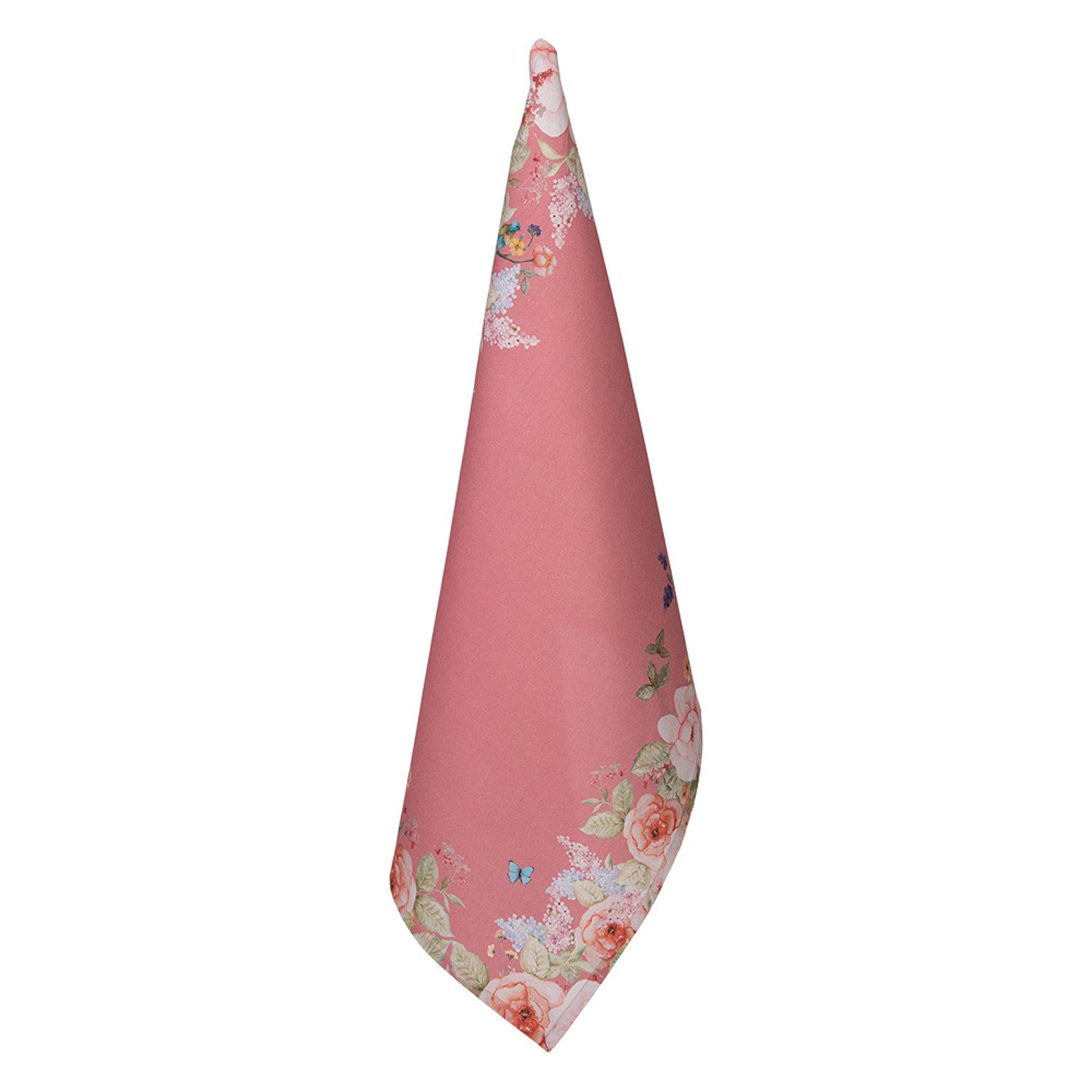 Clayre & Eef Geschirrtuch Floral Fiesta, (3-tlg., 3-teilig), Geschirrtücher (3 Stück), ca.50x70 cm Baumwolle