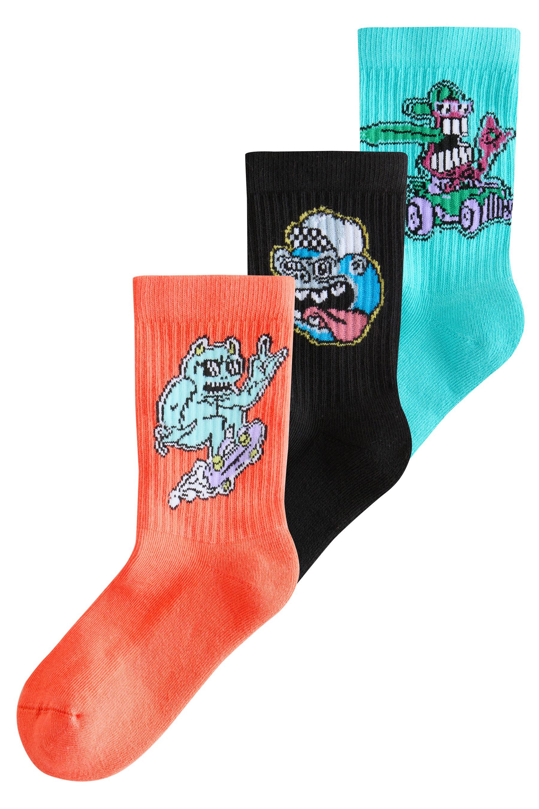 Next Basicsocken Gerippte Socken mit Randstreifen, günstig online kaufen