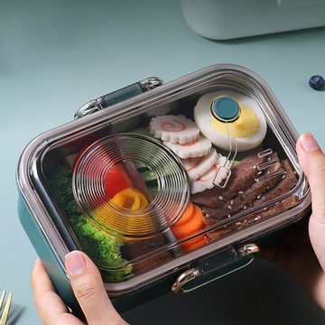 TWSOUL Lunchbox Brotdose aus Edelstahl, isolierte Lunchbox, 950ml, Auskleidung aus Edelstahl 304