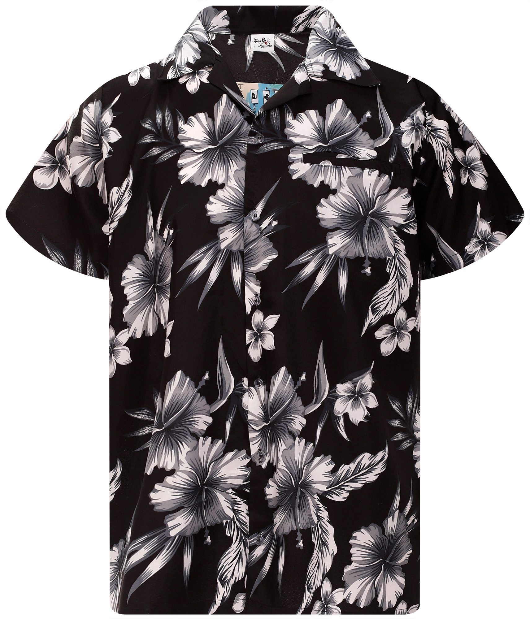 King Kameha Hawaiihemd Mono Flowers Funky günstig online kaufen