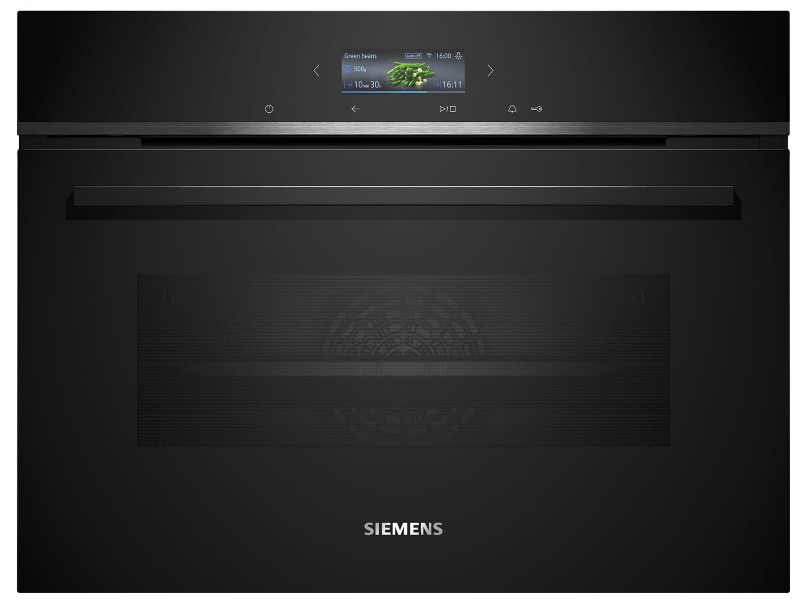 SIEMENS Einbaubackofen, mit Teleskopauszug nachrüstbar, Pyrolyse-Selbstreinigung