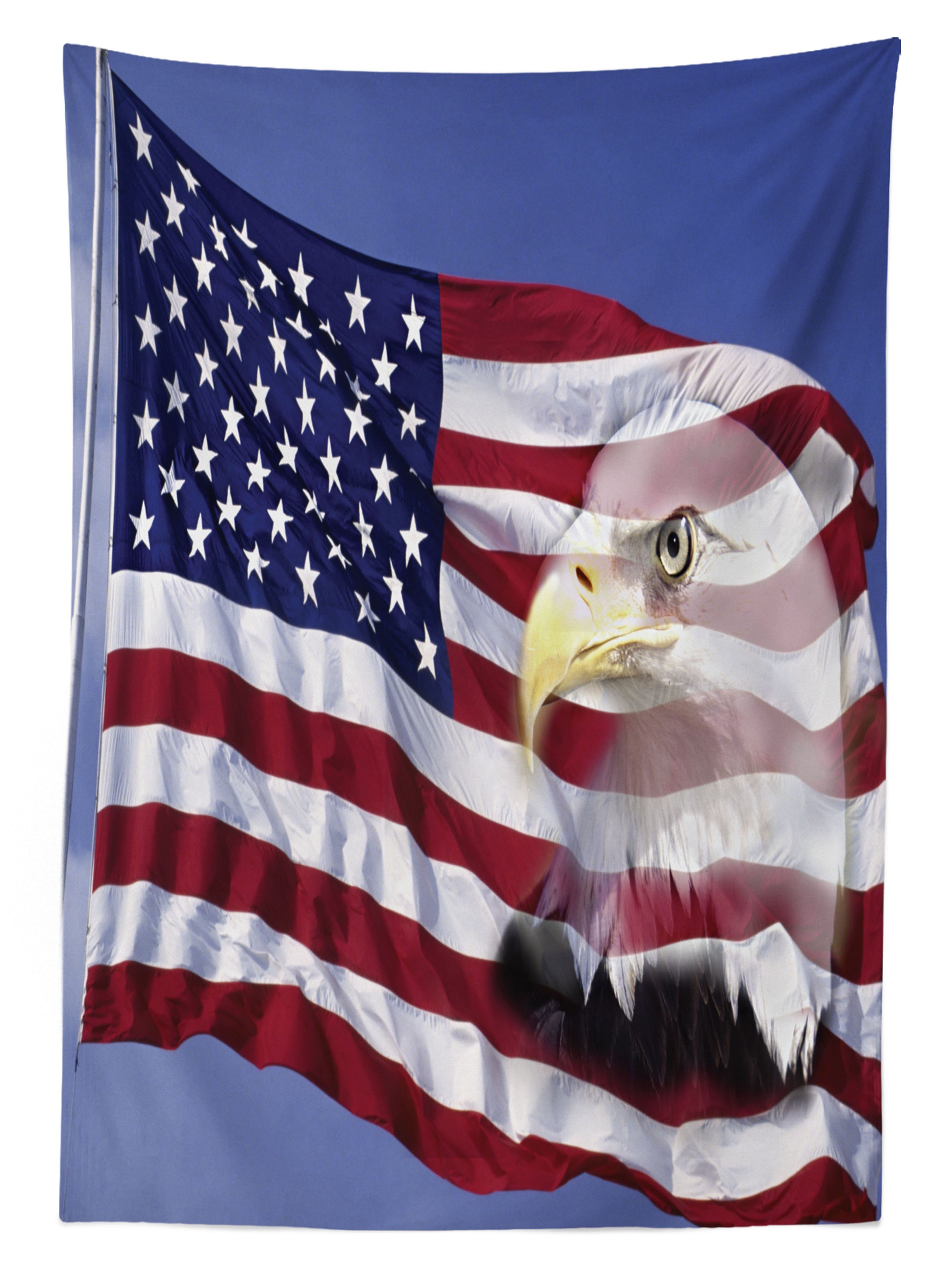 Klare Tischdecke Außen Farben, Abakuhaus Für Waschbar den Amerikanische America Farbfest Bereich Bless Flag Flagge geeignet