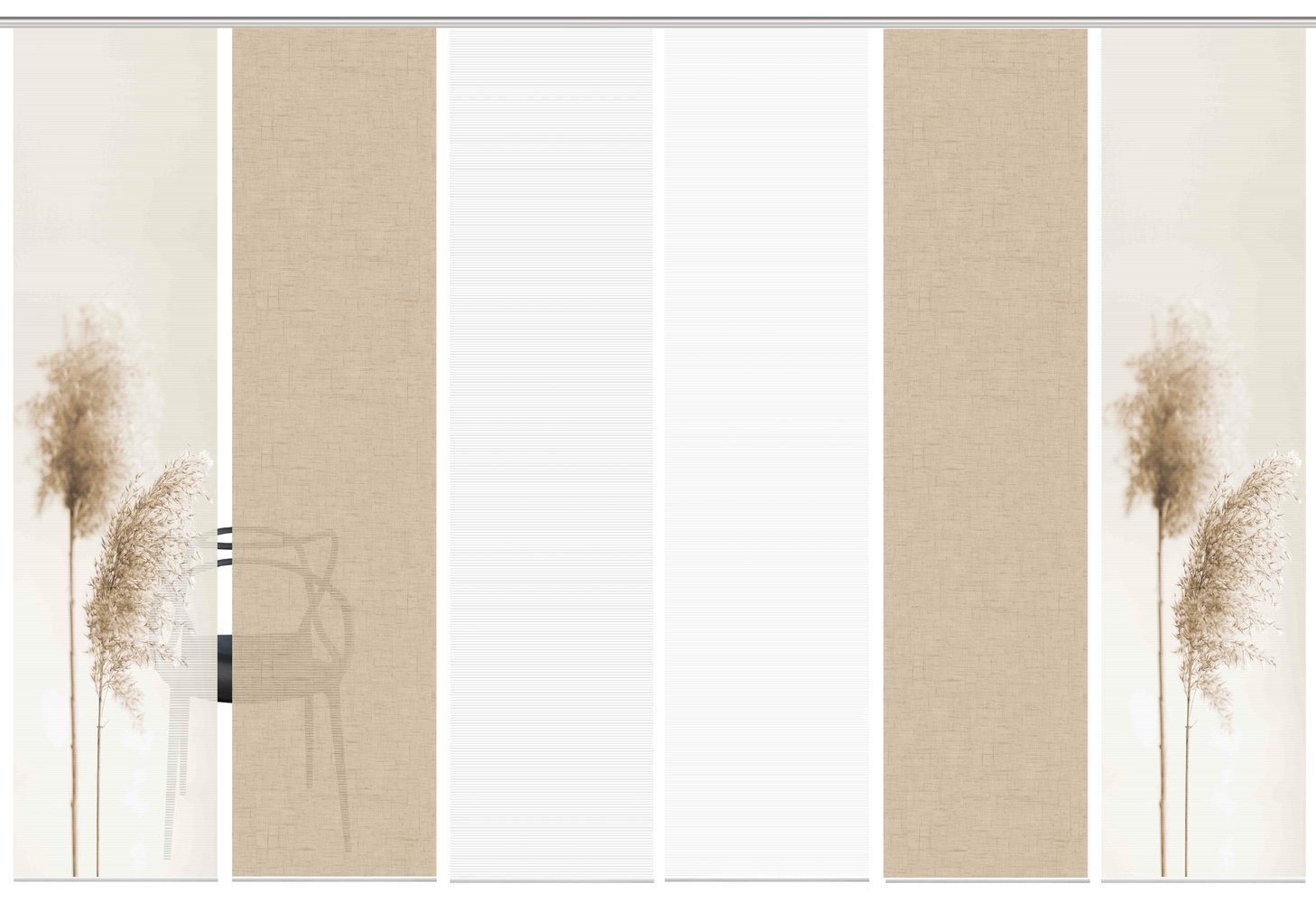 Vision S Schiebegardine 80922 Schiebegardine IRLOS, Digitaldurck, Seidenopt günstig online kaufen