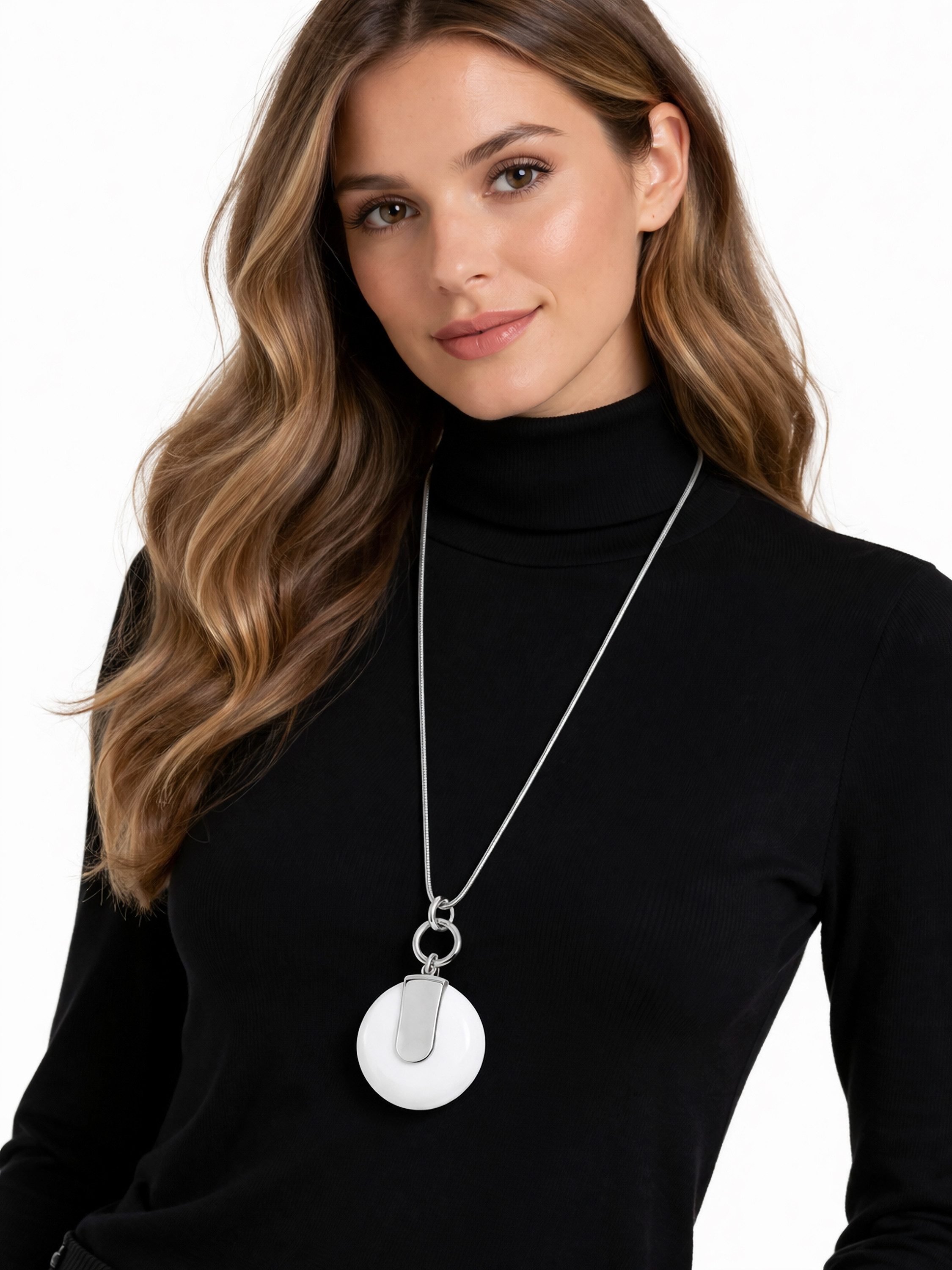 COLLEZIONE ALESSANDRO Lange Kette Elena, Kette mit Kunstharzanhänger – Bild 2 von 2