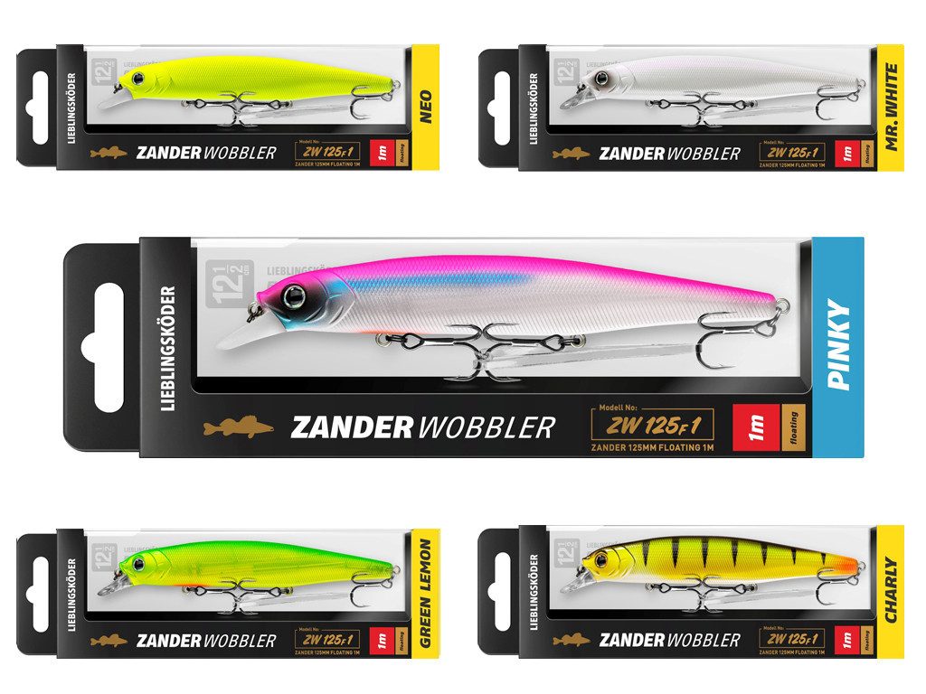Kunstköder LIEBLINGSKÖDER - Zanderwobbler-Set Trüb BIG - 5 er Set