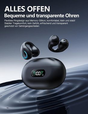 Boytond Bluetooth 5.3 Kabellose Sport Noise Cancelling In-Ear-Kopfhörer (Schnurlose Ohrhörer für kabelloses Musikhören mit stabiler Bluetooth 5.3 Verbindung., mit HD Mikrofon, 36H Deep Bass Earbuds Ohrhörer IP7 Wasserdicht)