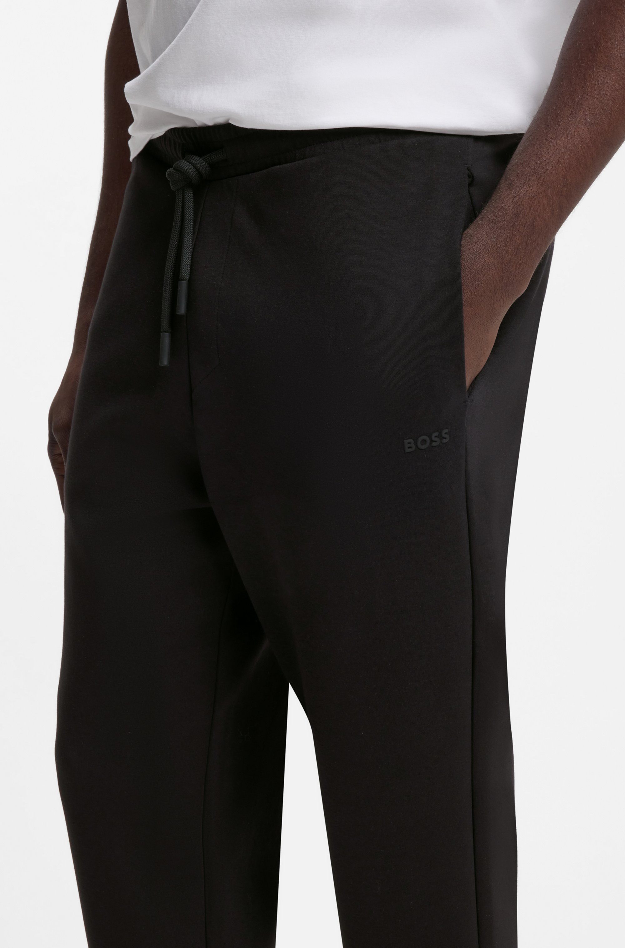 BOSS GREEN Jerseyhose Hadiko elastischer Bund, Regular Fit, Eingrifftaschen