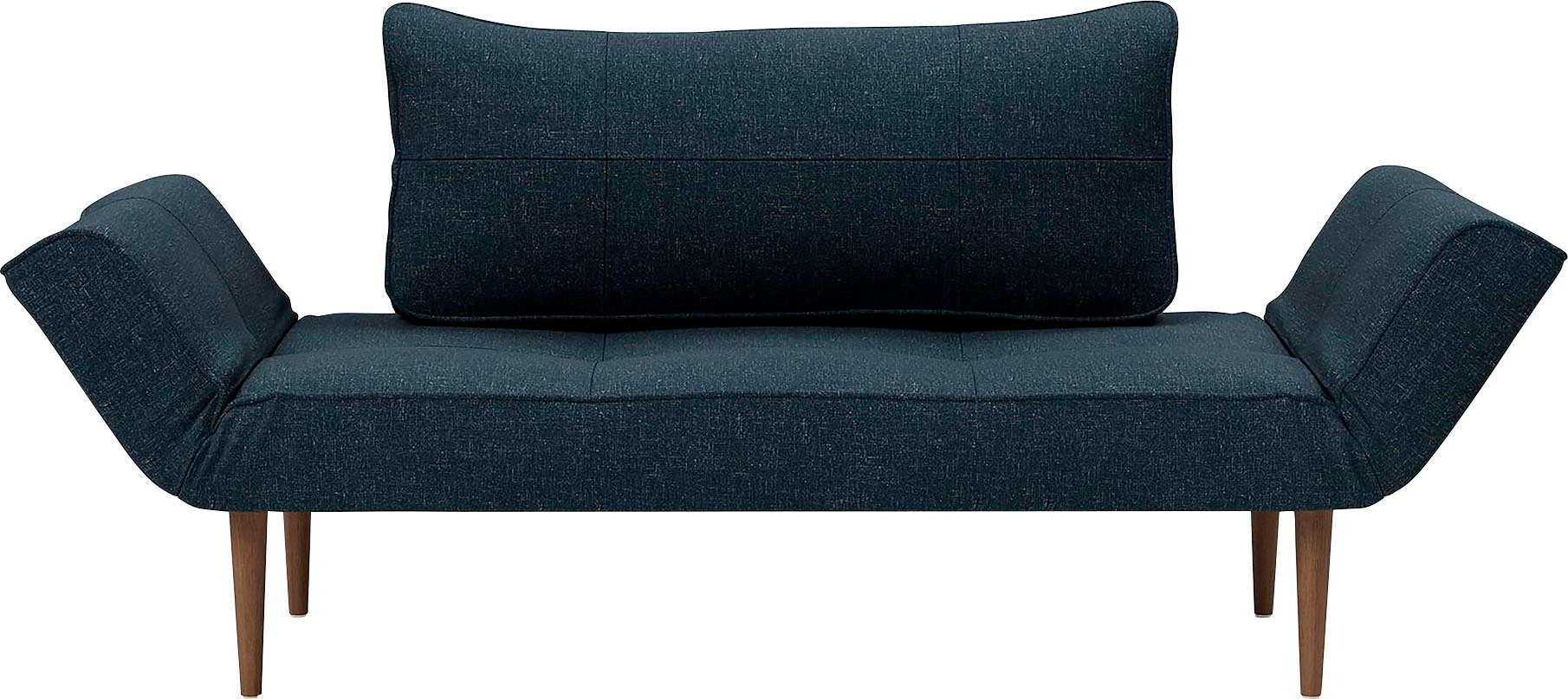 INNOVATION LIVING ™ Schlafsofa Zeal, im Scandinavian Design, Styletto Beine, inklusive Rückenkissen deep blue | deep blue | Alle Sofas