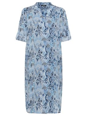 Olsen Blusenkleid mit modernem Allover-Ikat-Print