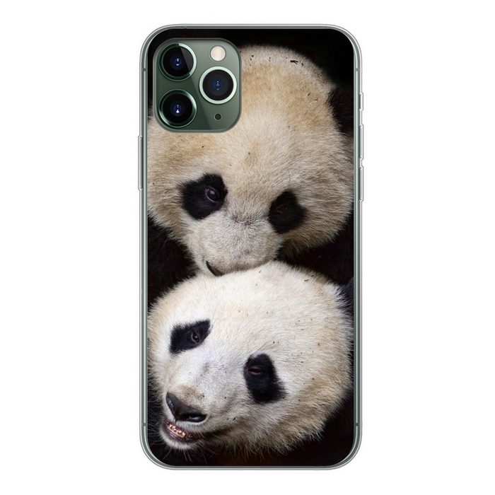 MuchoWow Handyhülle Panda - Tierfreunde - Schwarz Handyhülle Apple iPhone 11 Pro Smartphone-Bumper Print Handy
