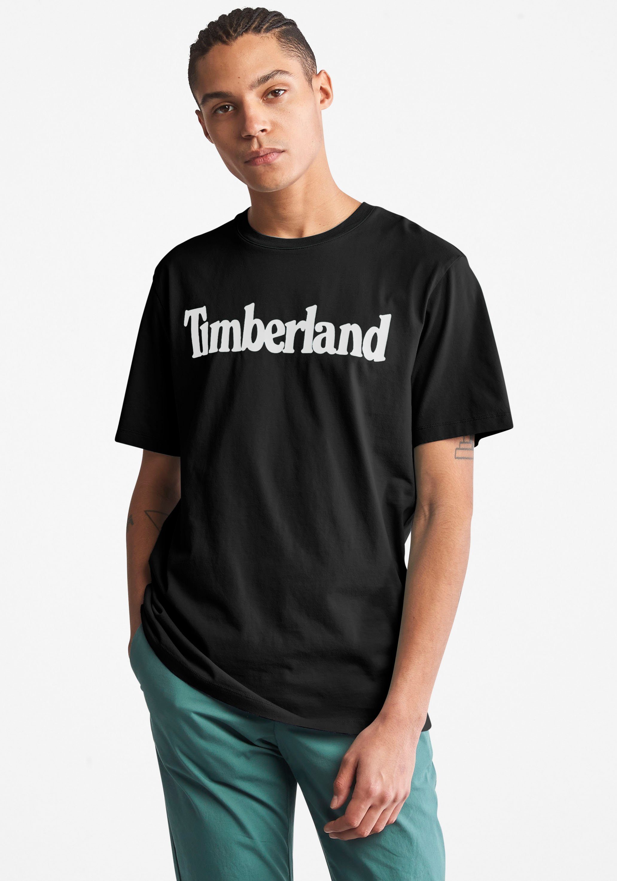 Timberland T-Shirt Kennebec River Line schwarz